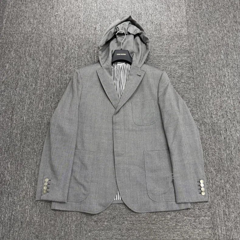 Thom Browne Thom Browne Wool Hooded Coat Size US M / EU 48-50 / 2 - 1 Thumbnail