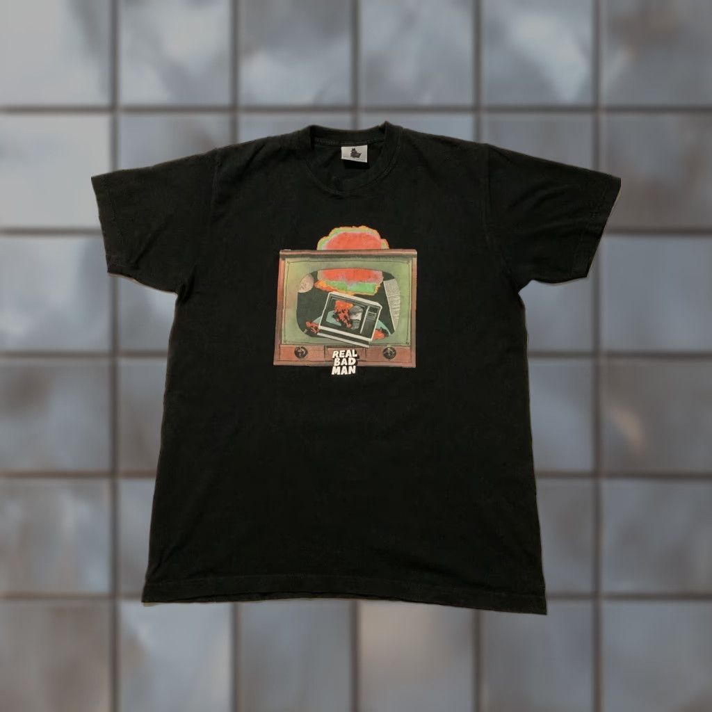 Real Bad Man RBM Real Bad Man Crimewave MFG Television TV Black Graphic S/S T-Shirt Sz. L Mens Modern Large Graphic Shirt Size US L / EU 52-54 / 3 - 1 Thumbnail