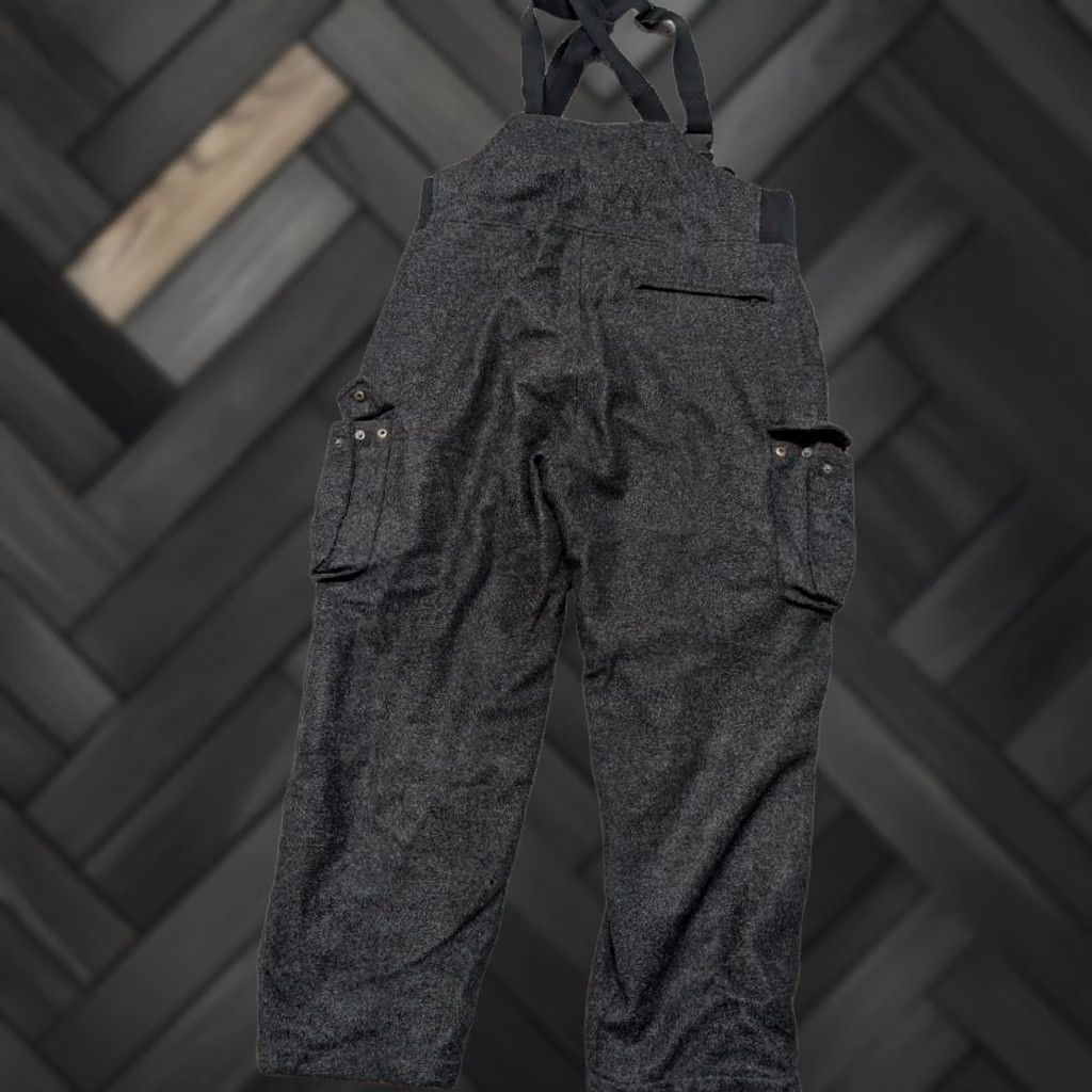 Vintage Cabela's Wool Overalls Mens XL 40x34 Dry-Plus BIBS Charcoal Gray Vintage Wool Pants 40x34 Overalls Mens XL Dry-Plus Size US 40 / EU 56 - 1 Thumbnail