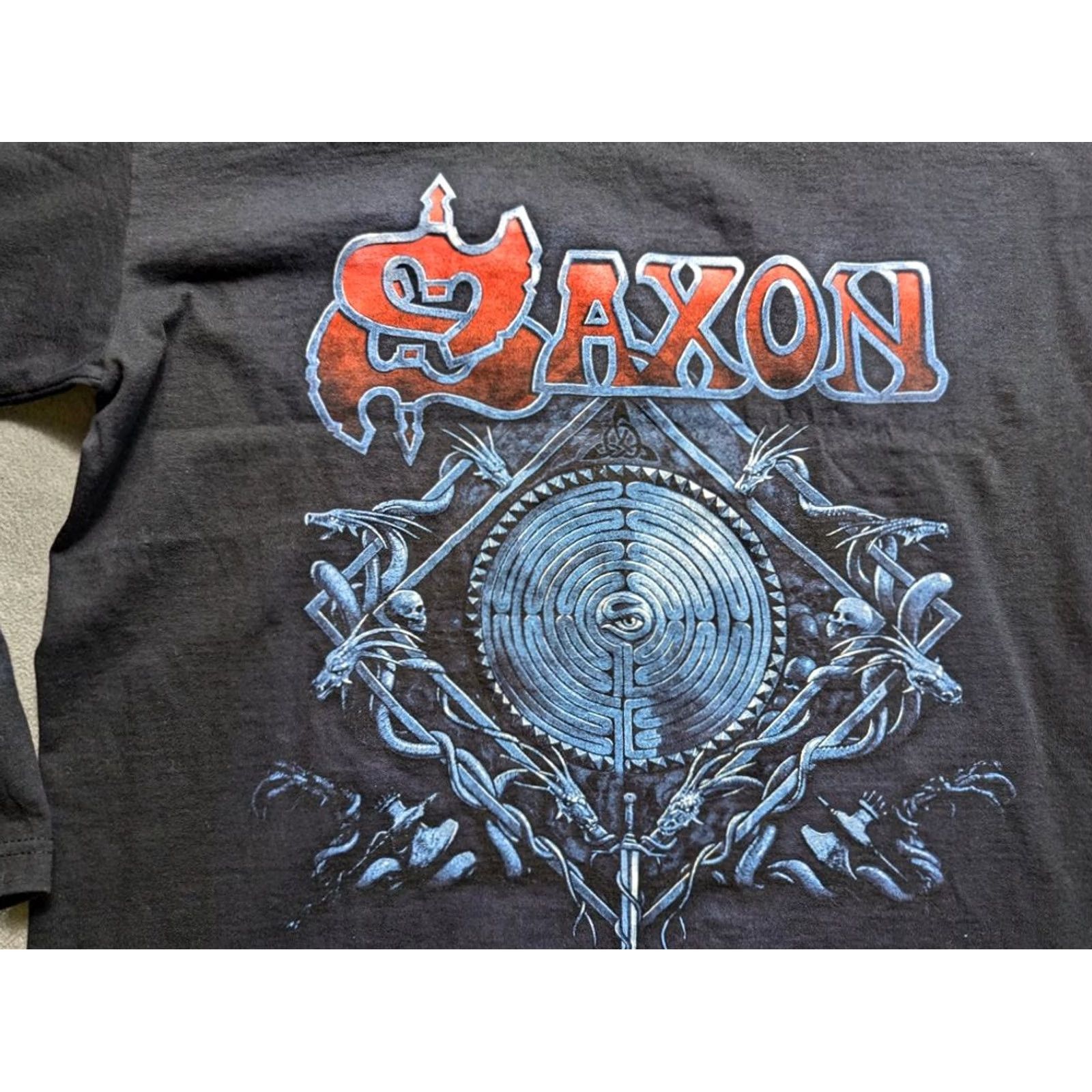 Fruit Of The Loom Saxon World tour 2009 Fruit of the Loom Long Sleeve Shirt Black Mens Size L Size US L / EU 52-54 / 3 - 2 Thumbnail