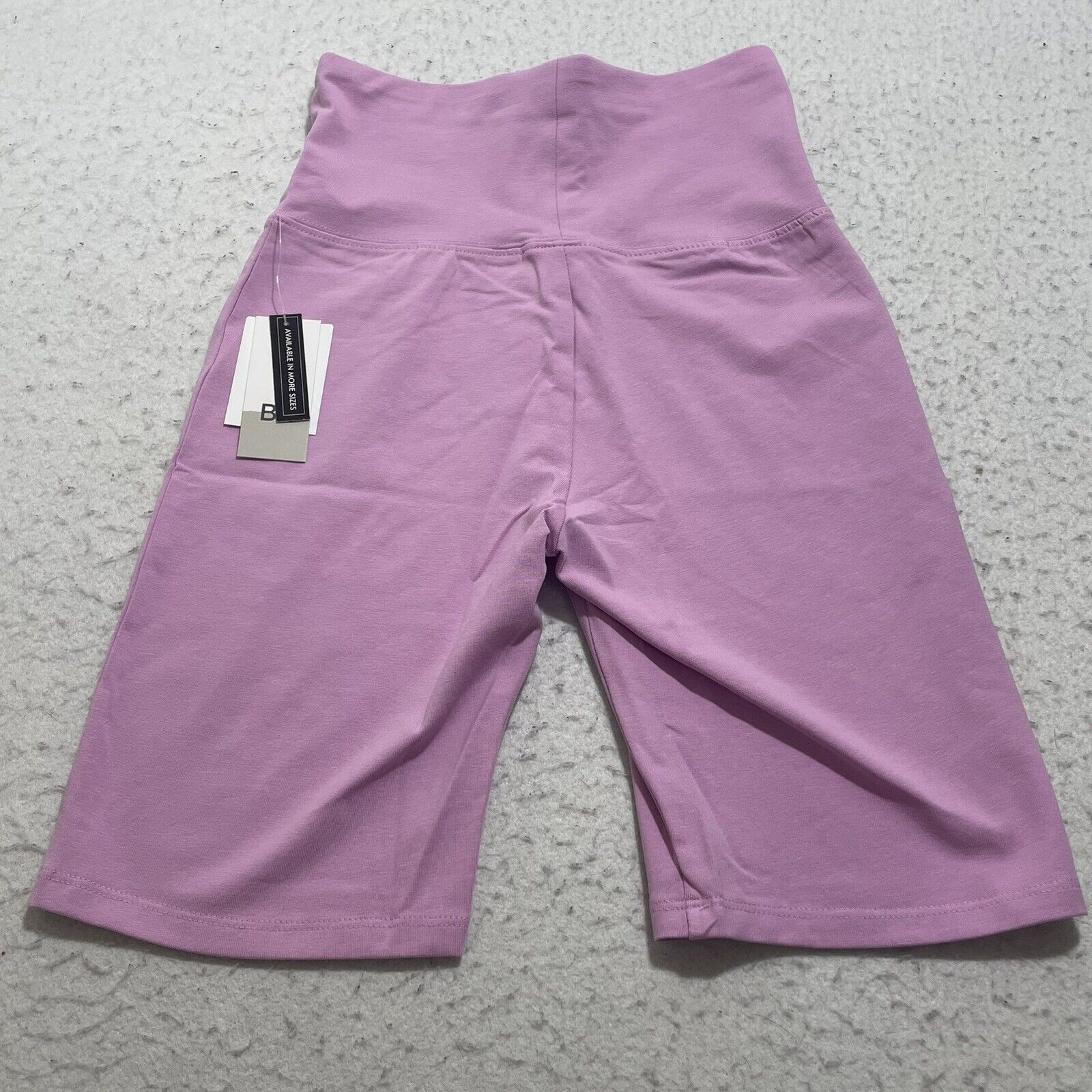 Nordstrom BP Pink Purple Tulip Biker Shorts High Waisted 8" Inseam Size 26" / US 2 / IT 38 - 4 Thumbnail