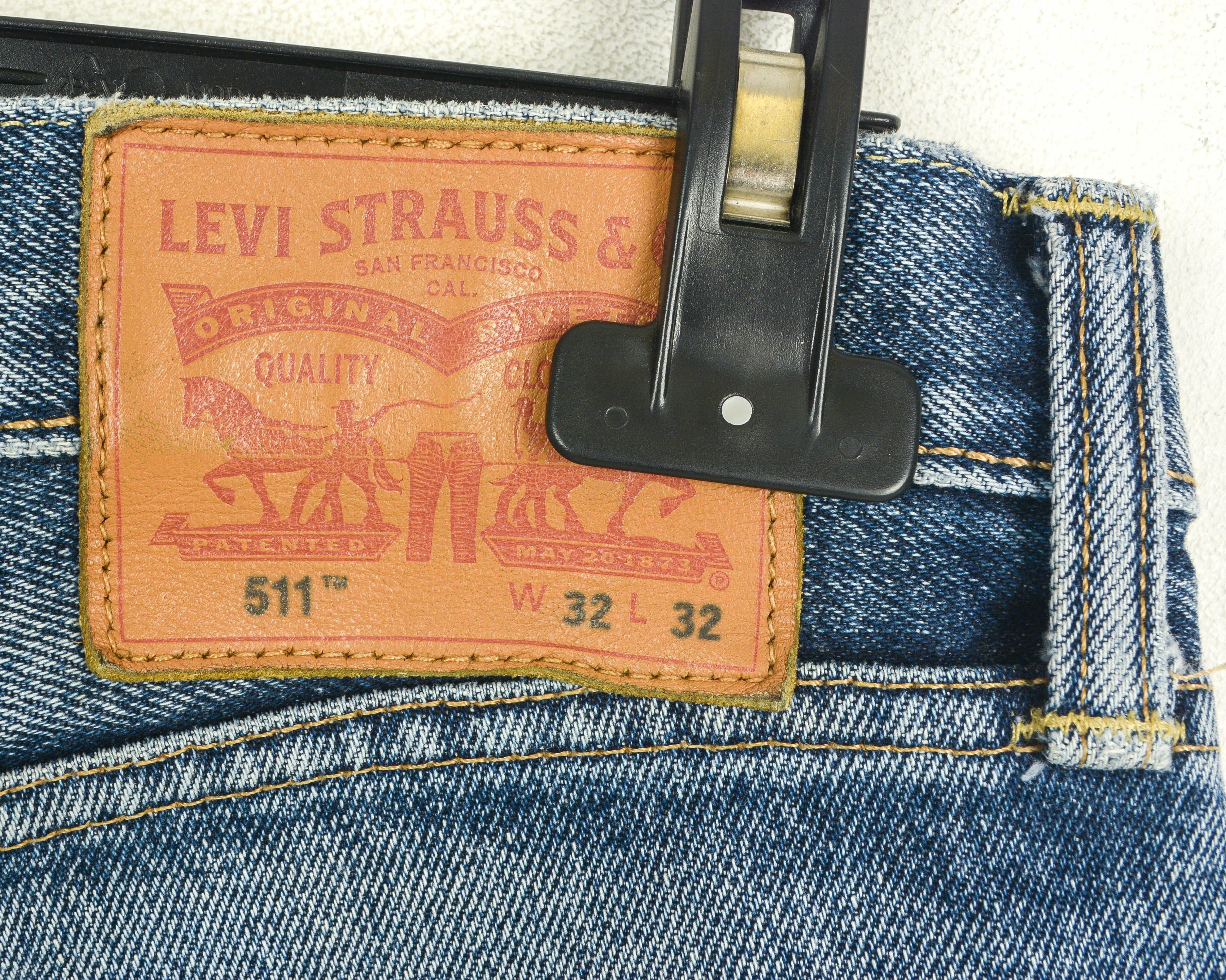 Levi's 511 thick strong denim Jeans W32 L32 Slim Mexico Pants y2k Size US 32 / EU 48 - 4 Thumbnail