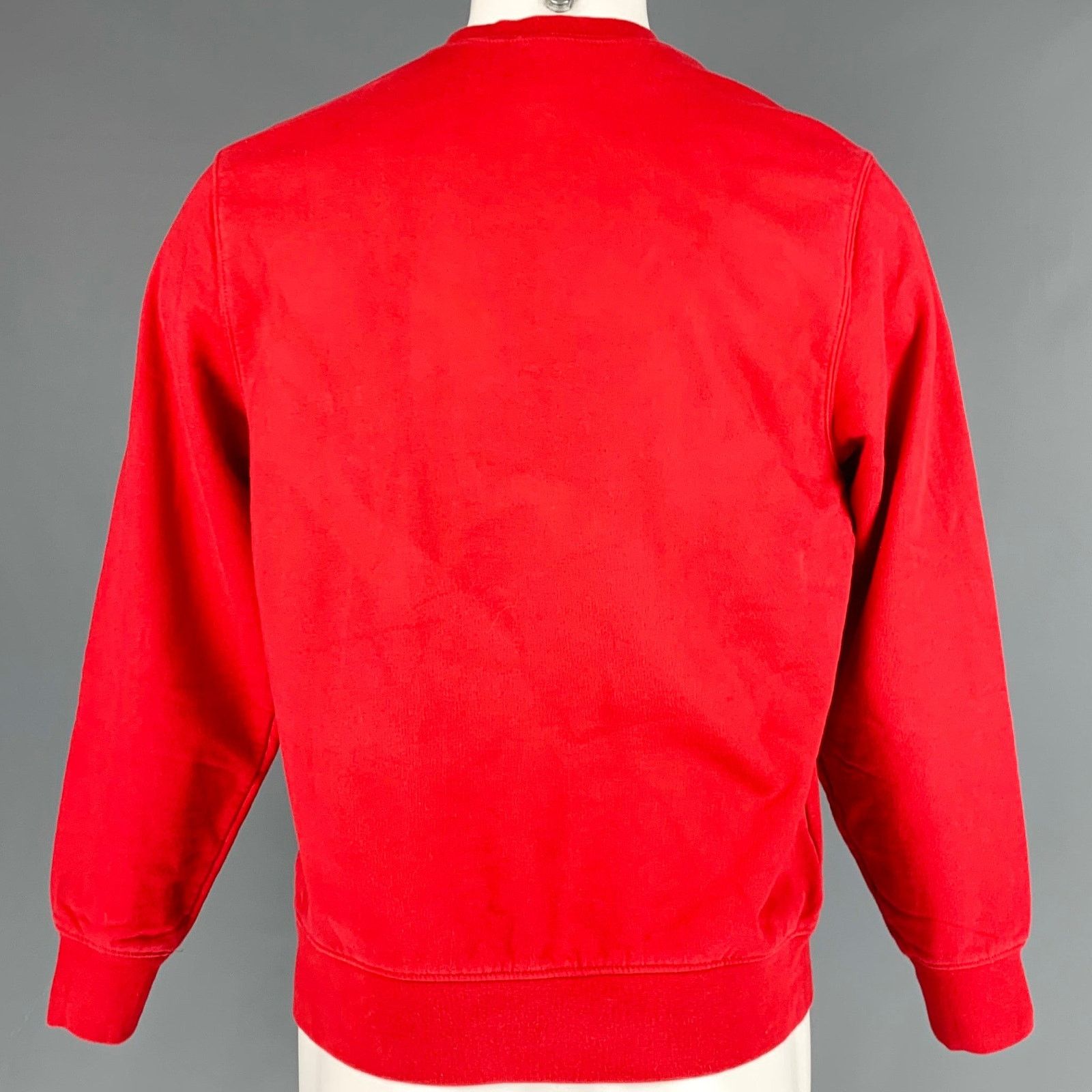 Supreme SUPREME Size S Red Logo Cotton Crew-Neck Sweatshirt Size US S / EU 44-46 / 1 - 4 Thumbnail