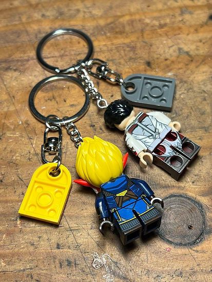 Cartoon Network × Handmade irritated studio arcane Heimerding Jayce minifigure keychain Size ONE SIZE - 6 Thumbnail