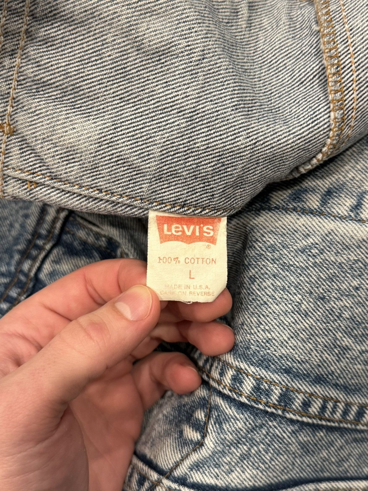 Levi's Vintage Levi’s 70507-0219 Made In USA Denim Jacket Mens Larg Size US L / EU 52-54 / 3 - 8 Thumbnail