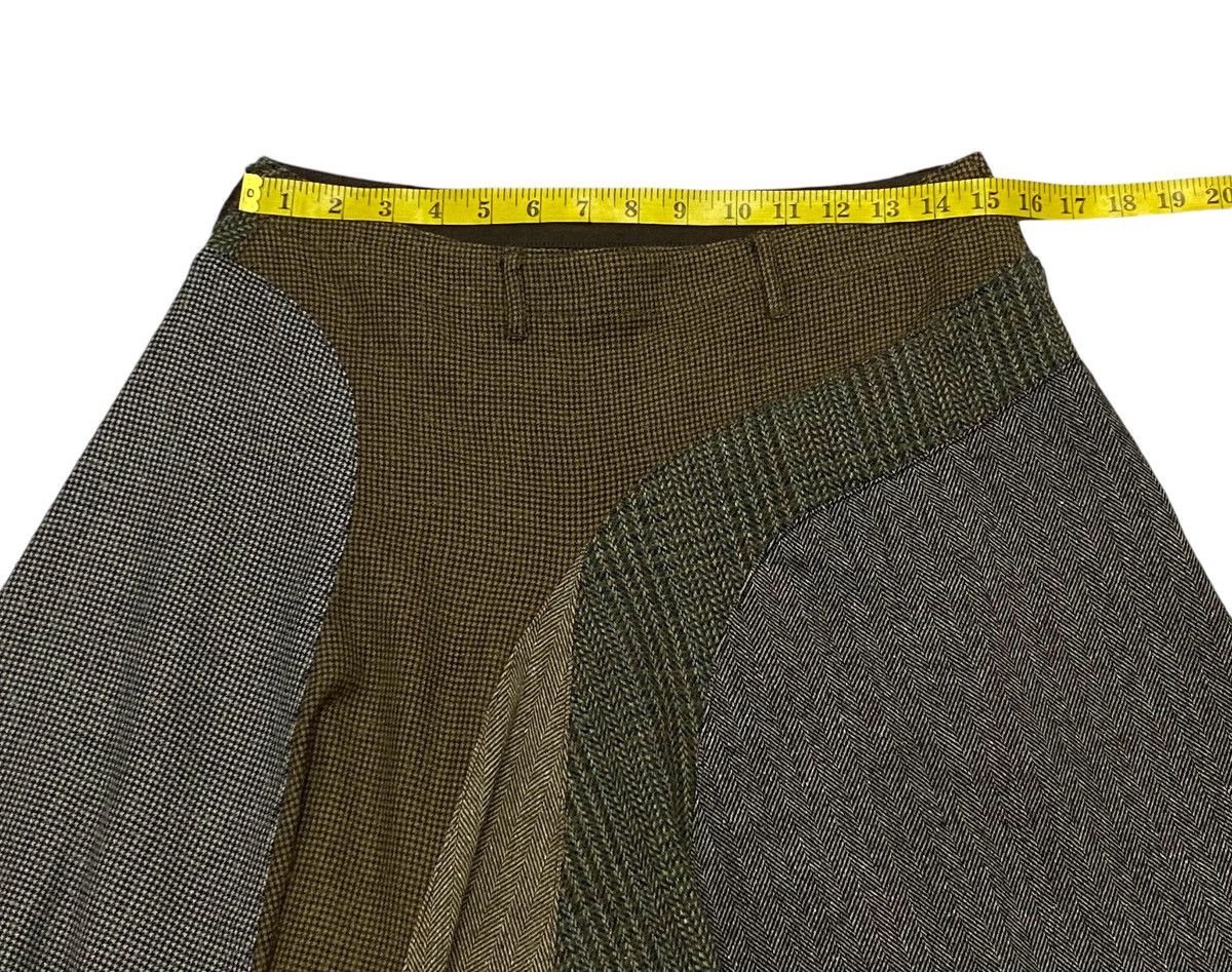 Kapital Kapital Patchwork Wool Midi Skirt Size 30" / US 8 / IT 44 - 18 Thumbnail
