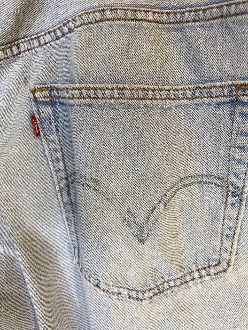 Levi's vintage levis 550 relaxed fit distressed denim Size US 39 - 2 Thumbnail