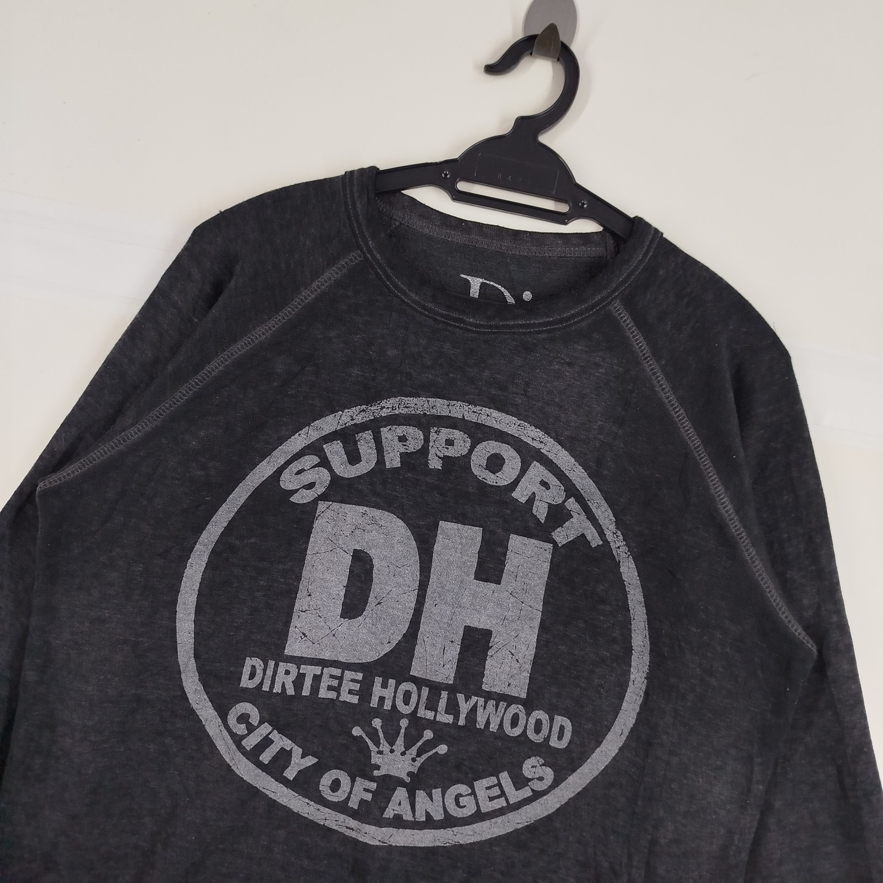 Vintage Dirtee Hollywood City Of Angels Big Logo Rayon Material Size US M / EU 48-50 / 2 - 2 Thumbnail