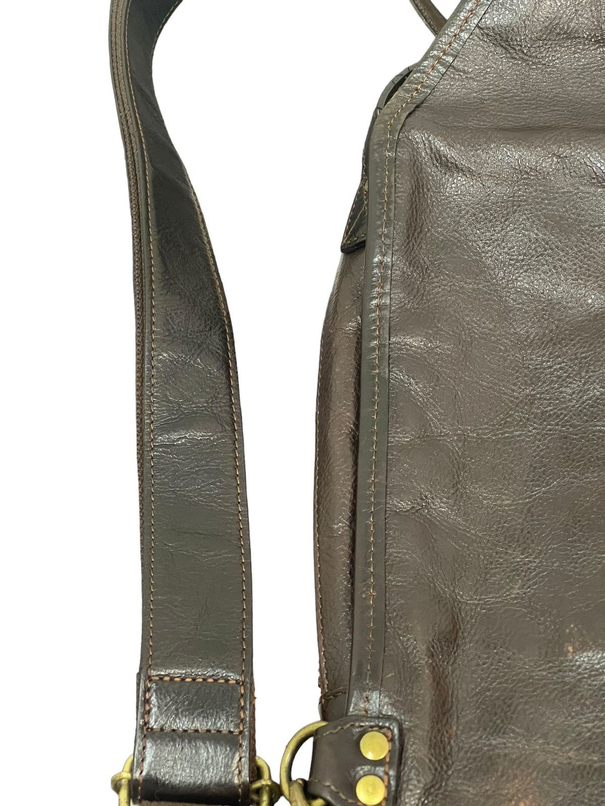 Genuine Leather Cross Body Full Leather Chelica Patina 3🟩 Size ONE SIZE - 16 Thumbnail