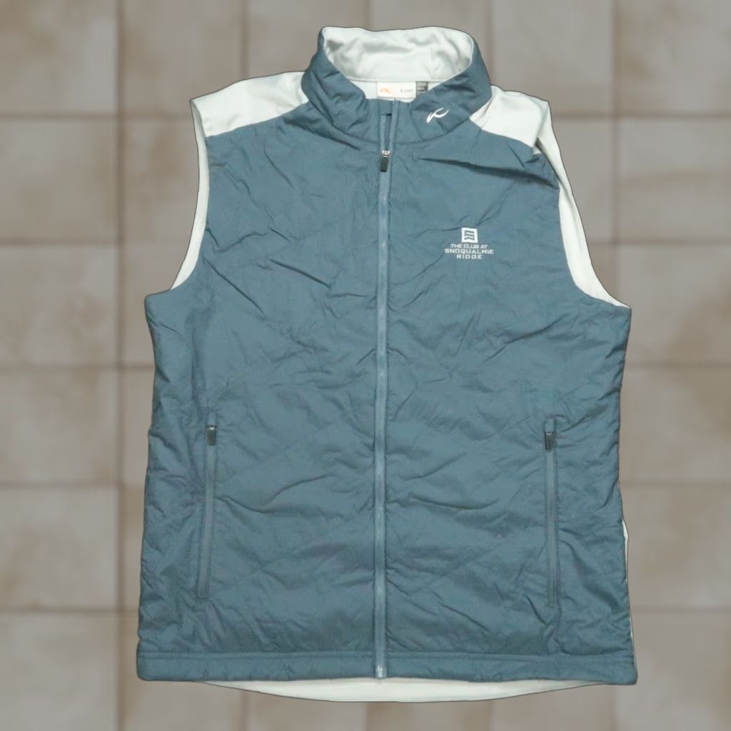 KJUS KJUS Vest Mens XL Blue Gray Retention Performance The Club At Snoqualmie Ridge Size US XL / EU 56 / 4 - 1 Thumbnail