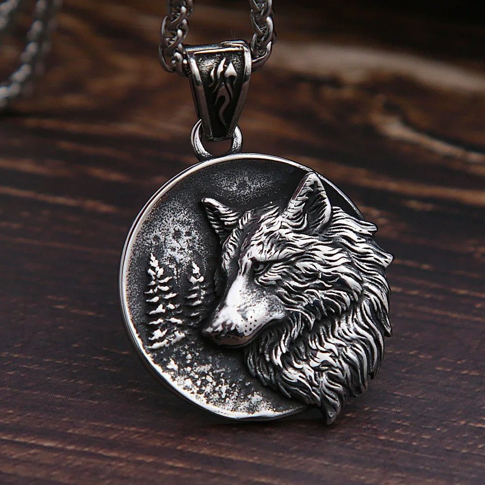 Other Viking Wolf Pendant Necklace Size ONE SIZE - 3 Thumbnail