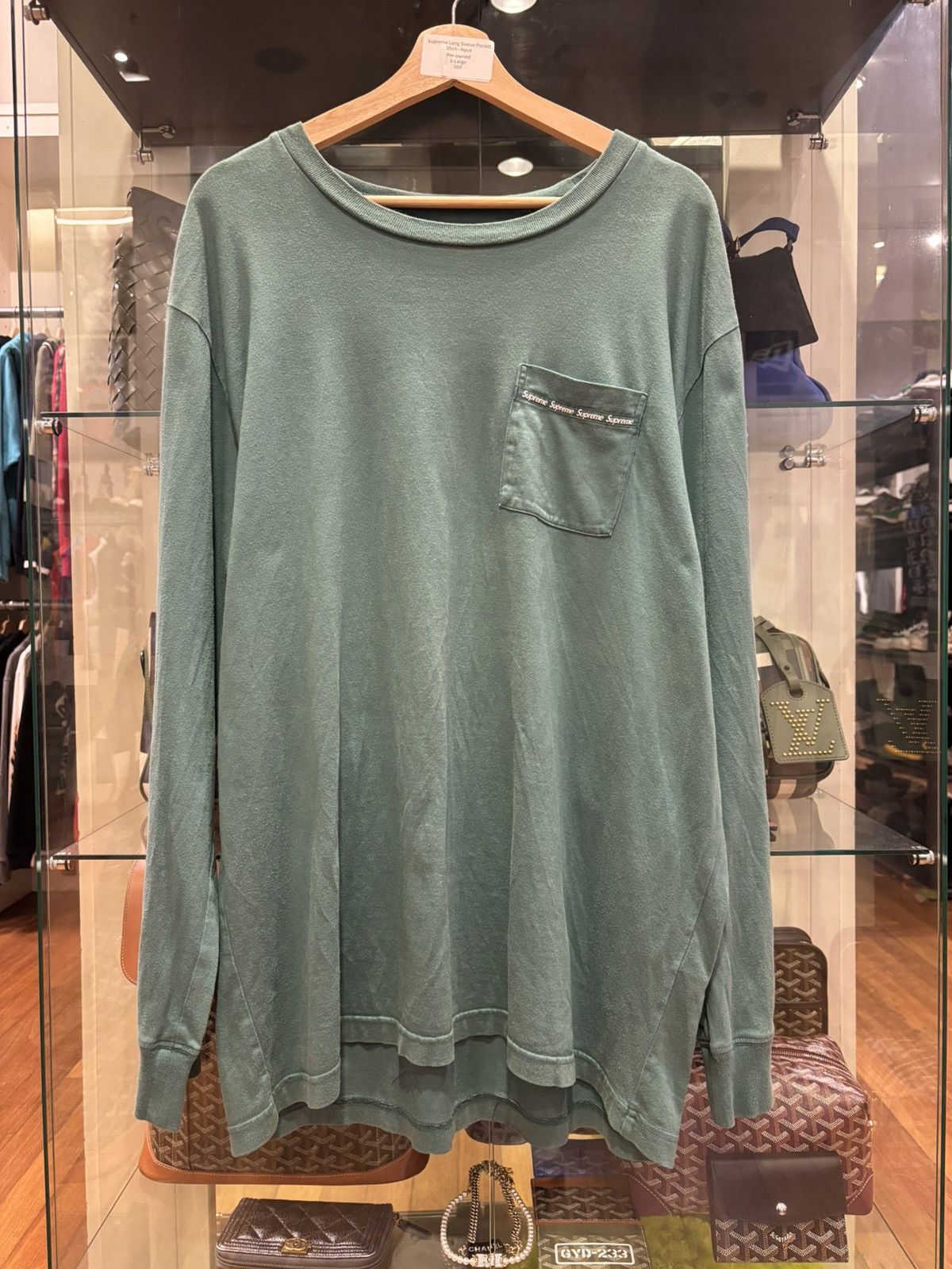 Supreme Supreme LS Pocket Shirt Green Size US XL / EU 56 / 4 - 1 Thumbnail