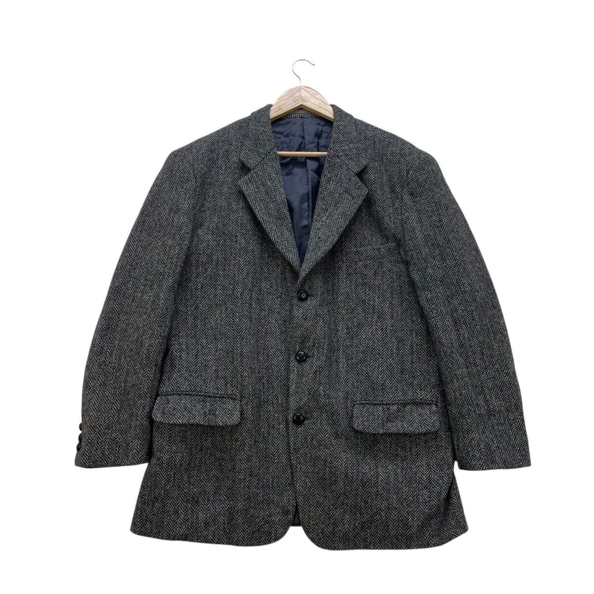 Harris Tweed 💥Vintage Harris Tweed Herringbone Jacket Size US M / EU 48-50 / 2 - 3 Thumbnail