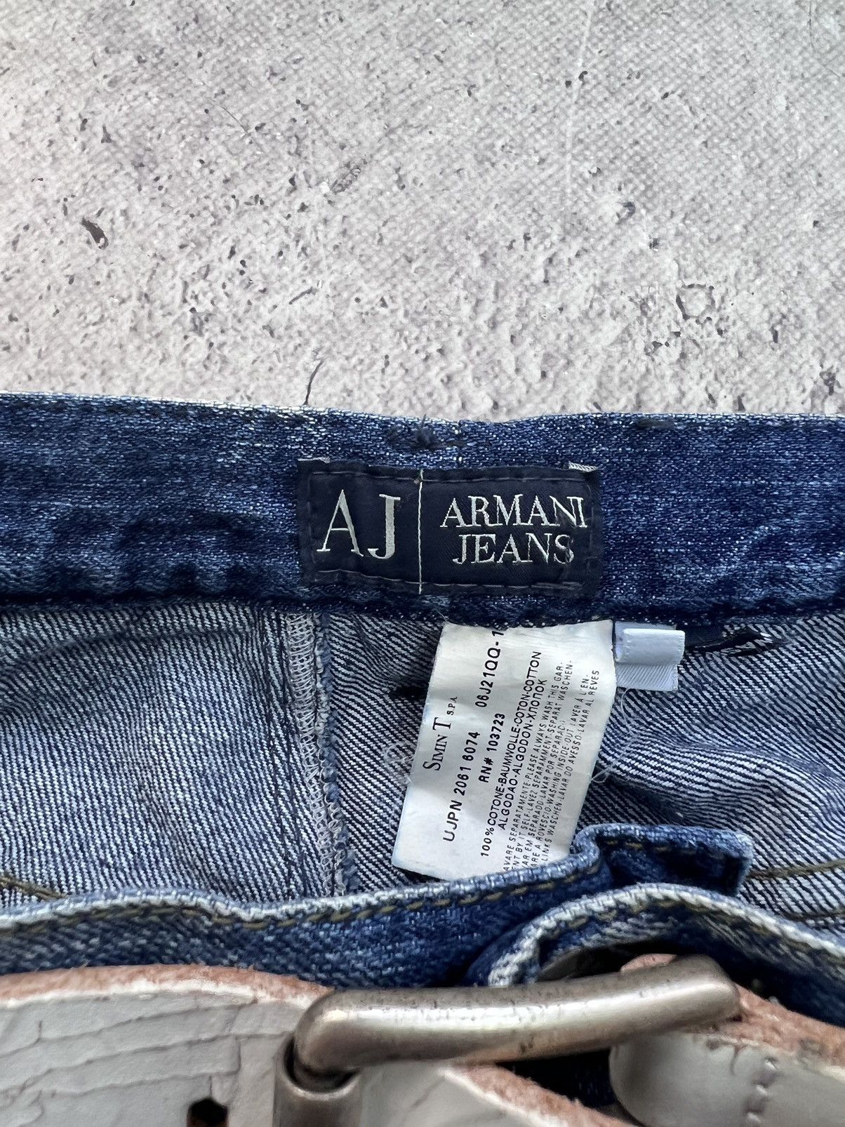 Emporio Armani Vintage Rick Owens Balenciaga Style Armani Jeans Washed 90s Size US 32 / EU 48 - 5 Thumbnail