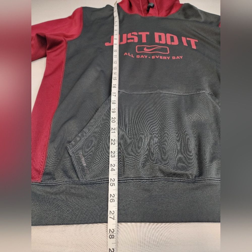 Nike Nike Men's Burgundy/Gray Therma-FIT Performance L/S Hoodie Size US L / EU 52-54 / 3 - 7 Thumbnail