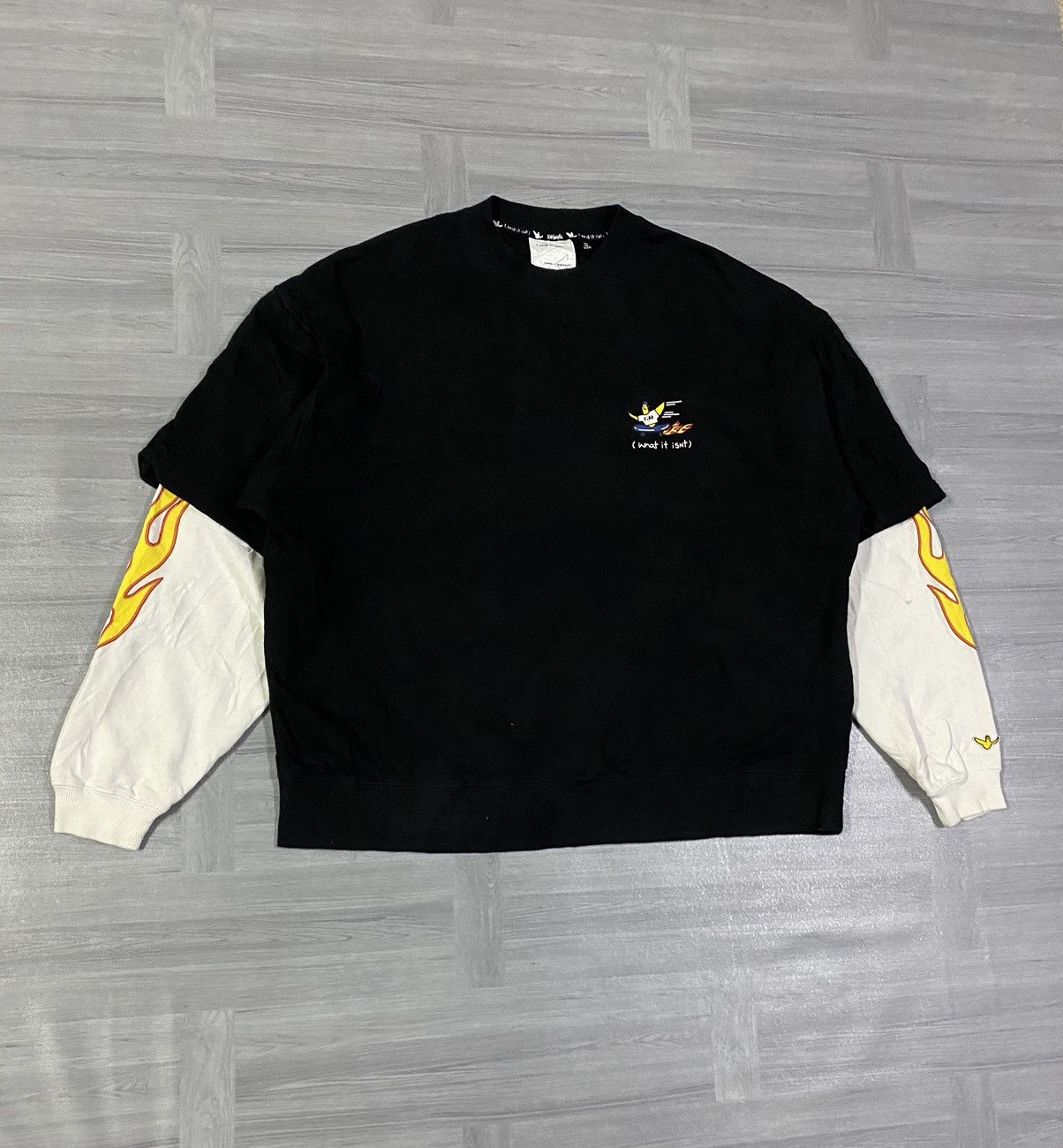 Other MARK GONZALES Men's Fleece-Lined Big Sweatshirt FIRE Size US M / EU 48-50 / 2 - 5 Thumbnail
