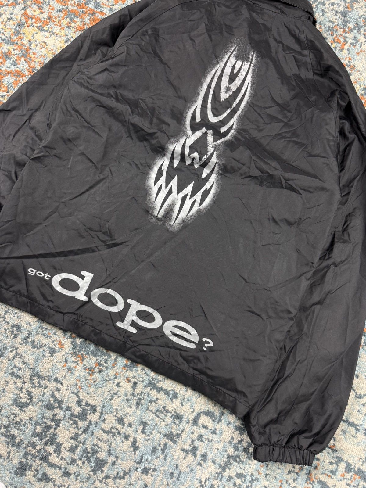 Vintage Ultra Rare Vintage 90s Dope metal band tribal graphic jacket Size US S / EU 44-46 / 1 - 5 Thumbnail
