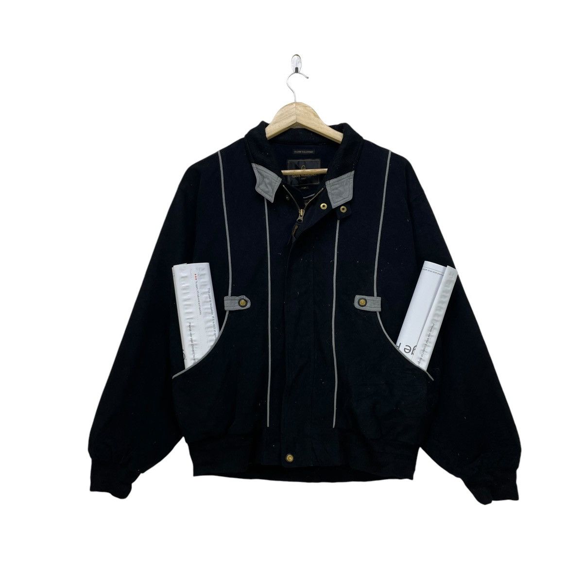 Vintage 💥Vintage Italian Designer Giani Valentino Bomber Jacket Size US M / EU 48-50 / 2 - 2 Thumbnail
