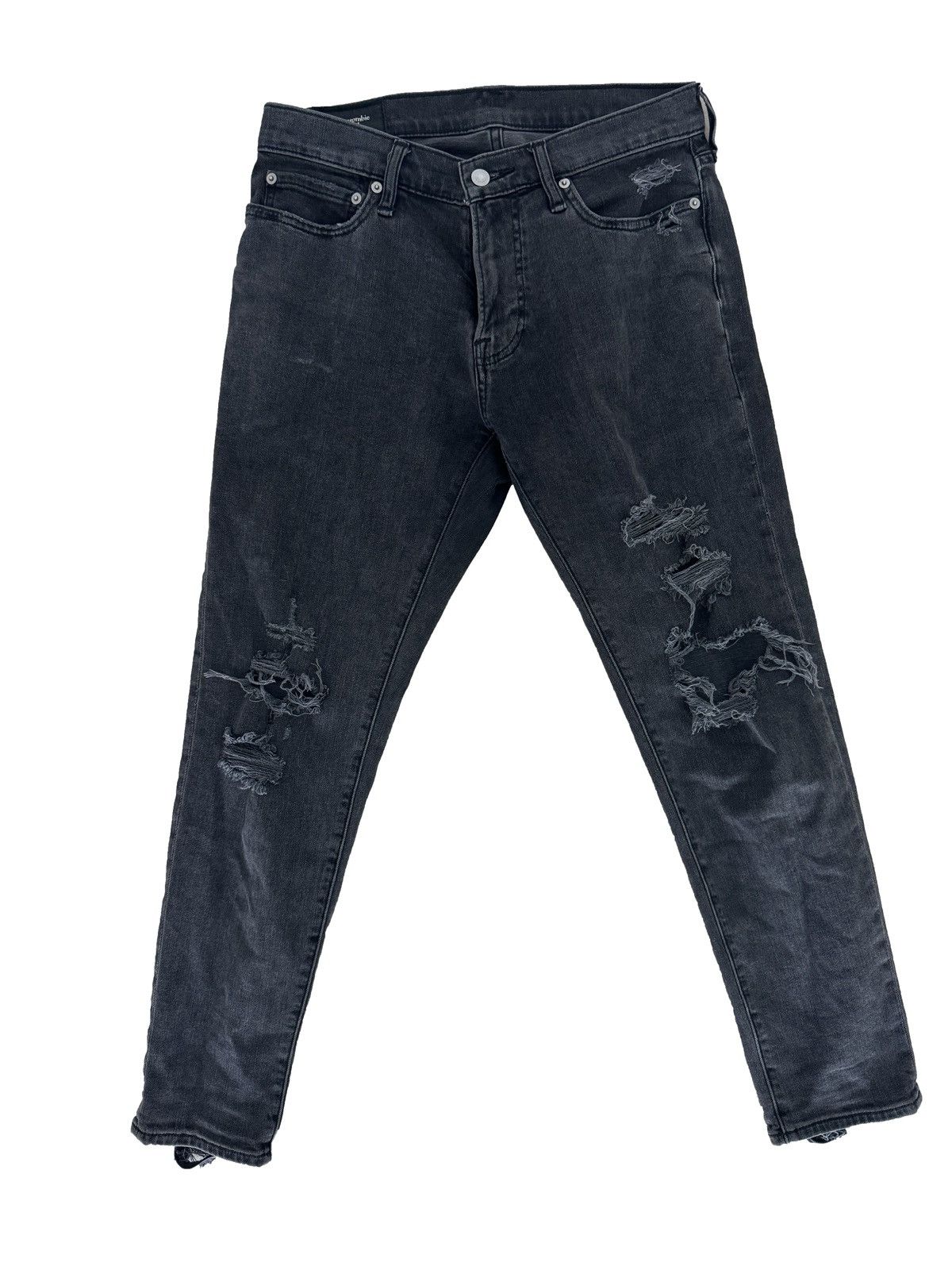 Abercrombie & Fitch Abercrombie & Fitch distressed black skinny jeans Size US 30 / EU 46 - 1 Thumbnail