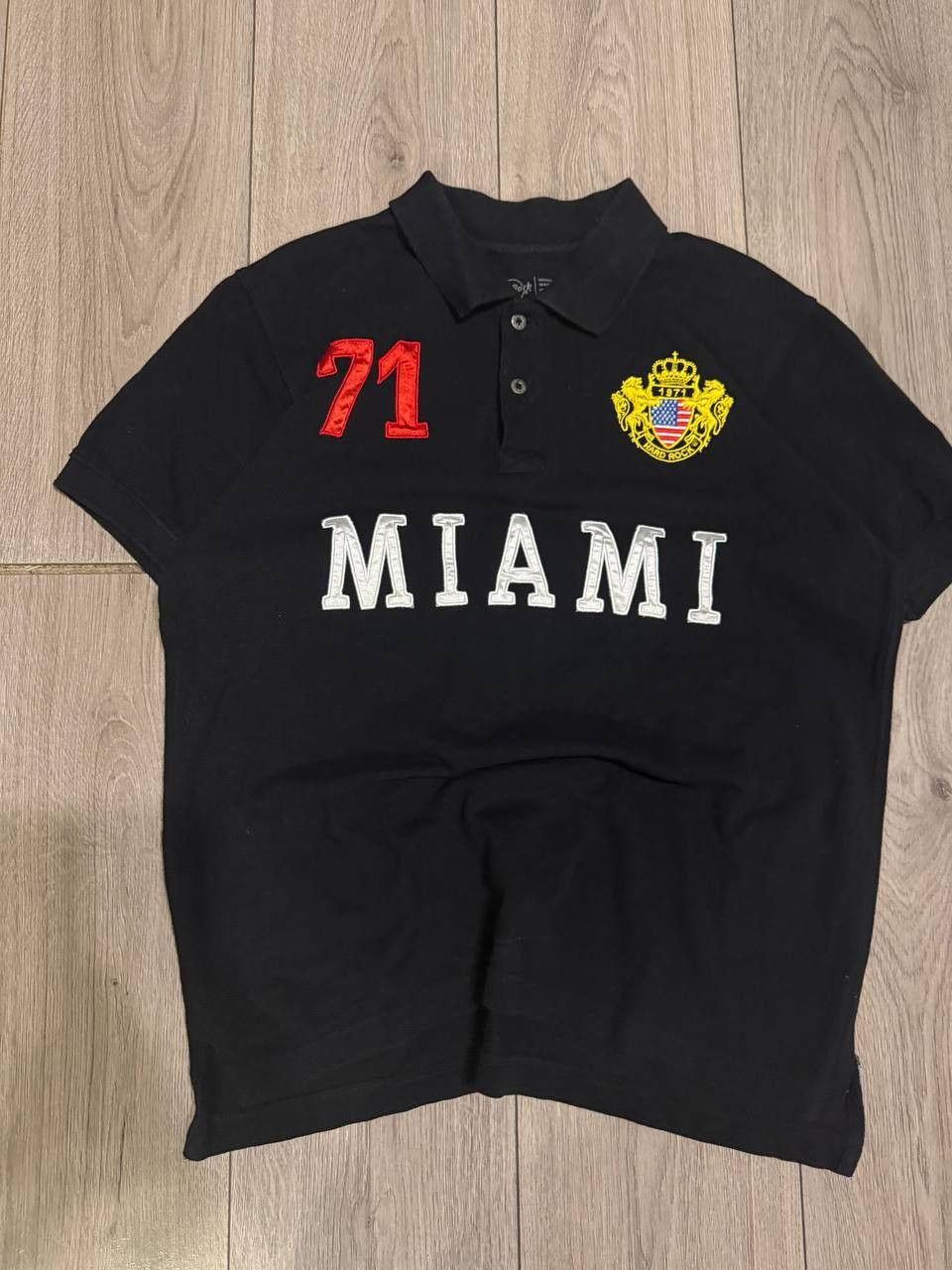 Hard Rock Cafe Hard Rock Cafe polo t-shirt Miami Black Size M Size US M / EU 48-50 / 2 - 2 Thumbnail