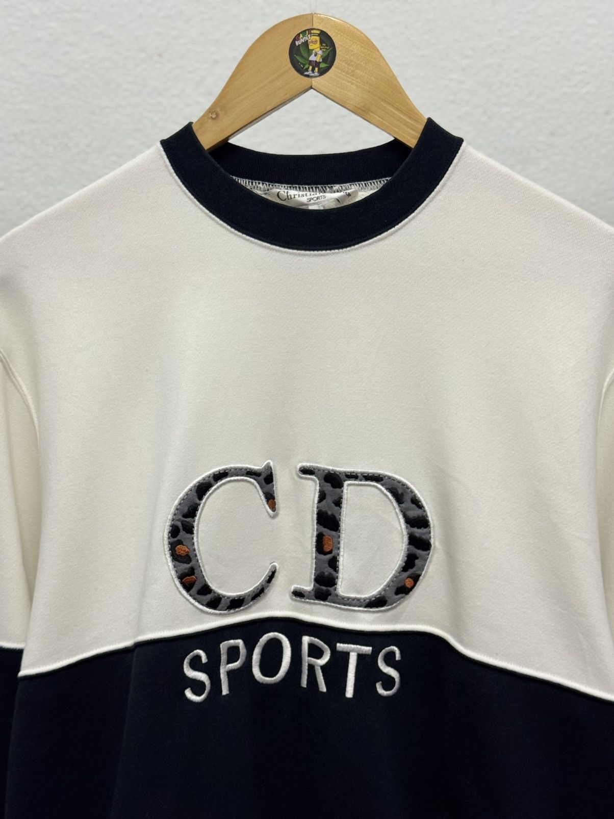 Christian Dior Monsieur Vintage Christian Dior Sports Leopard logo Sweatshirt Size M / US 6-8 / IT 42-44 - 2 Thumbnail