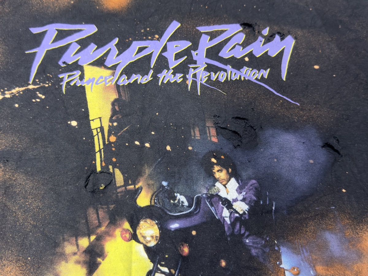 Band Tees × Prince Distressed Vintage Style Prince Purple Rain Very Rare Size US M / EU 48-50 / 2 - 14 Thumbnail