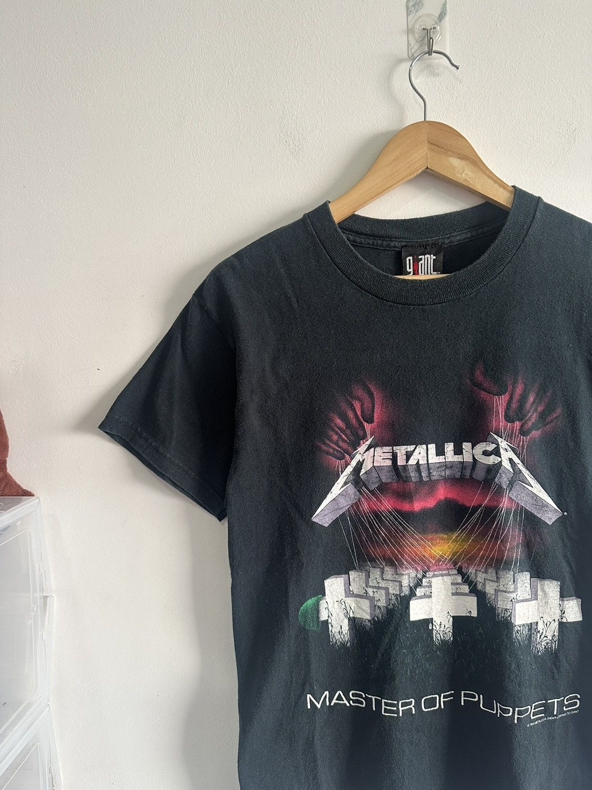 image of Vintage Metallica 90’S Master Of Puppets Rock Band Usa in Black, Men's (Size Small)