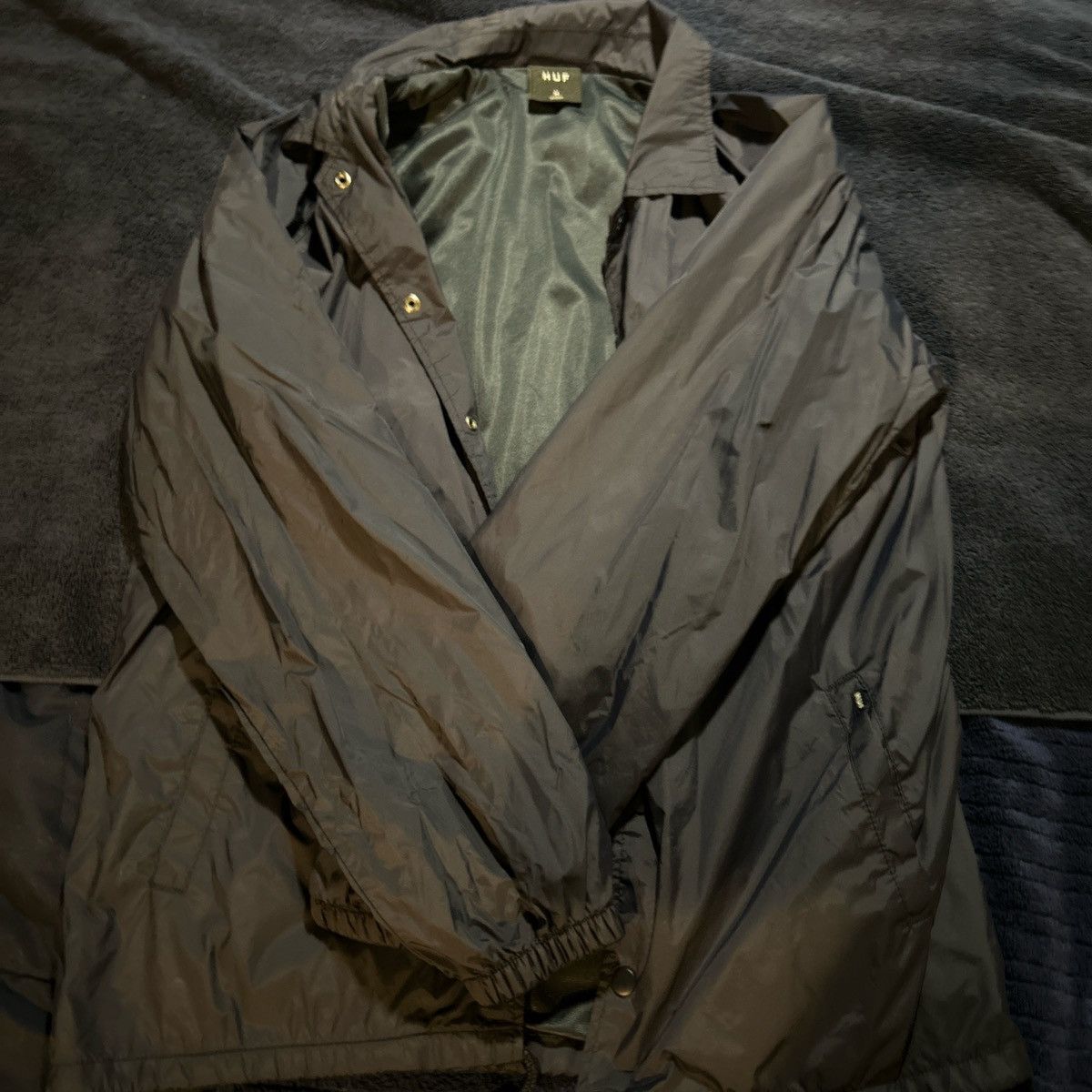 Huf Dark Blue HUF Raincoat Size US M / EU 48-50 / 2 - 2 Thumbnail