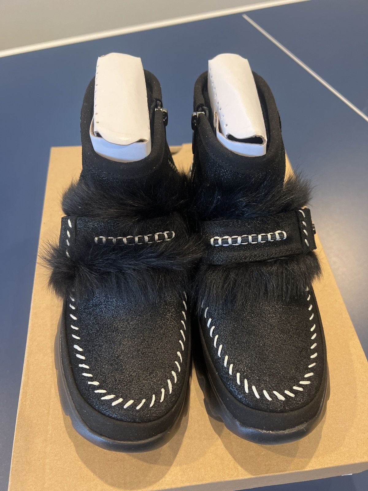 Ugg Ugg Fluff punk pure and lamb fur black ankle boot size 6 Size US 6 / IT 36 - 3 Thumbnail