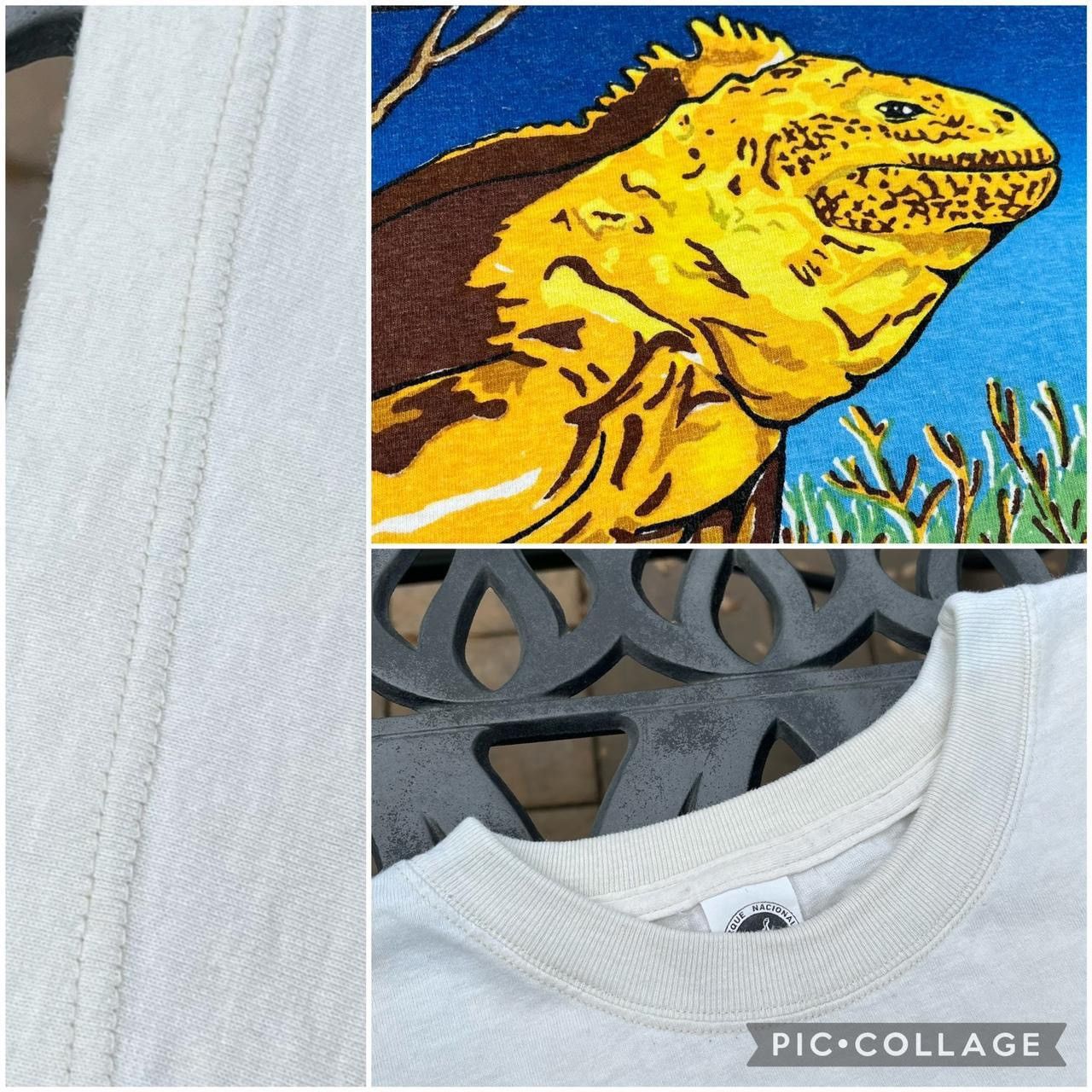 Vintage Vintage 90s Galapagos Ecuador Lizard Nature Tee Tshirt Size US XL / EU 56 / 4 - 3 Thumbnail