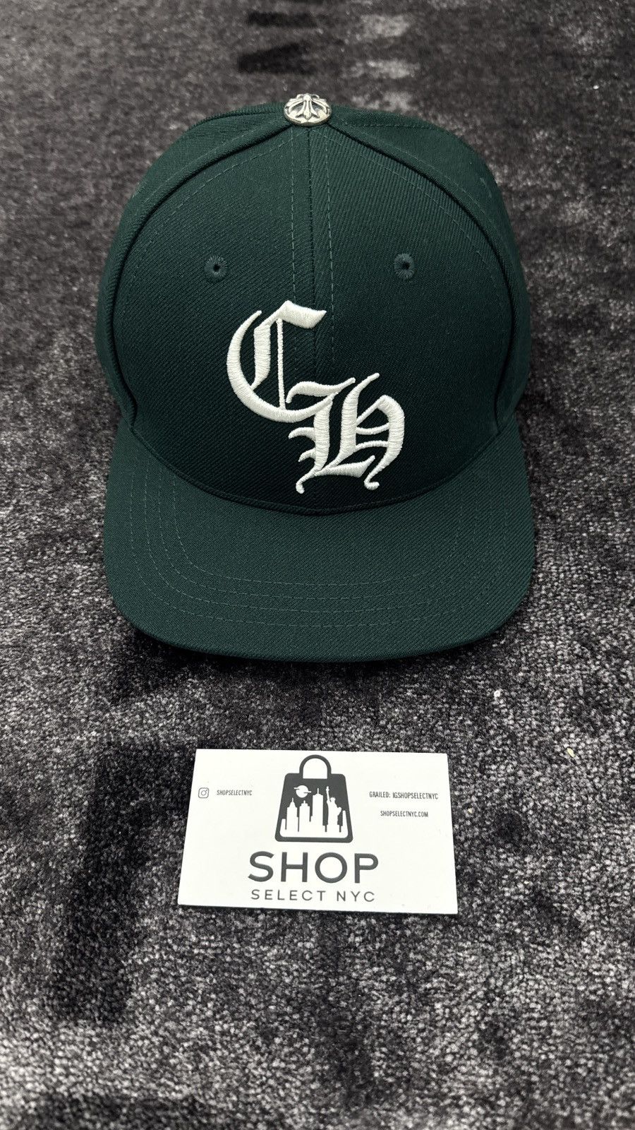 Chrome Hearts BRAND NEW CHROME HEARTS CH 6-PANEL GREEN SNAPBACK CAP HAT Size ONE SIZE - 1 Thumbnail