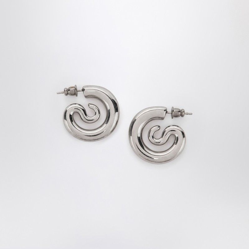 PANCONESI Panconesi Serpent Hoops Extra Small Earrings In Silver Tone Size ONE SIZE - 1 Thumbnail