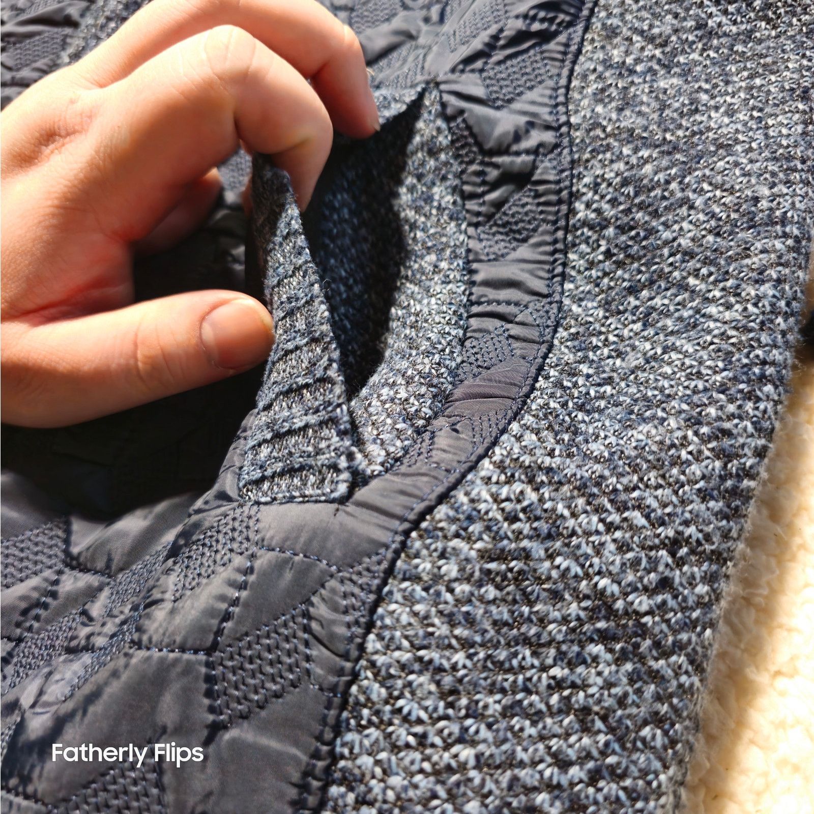 Other Msmsse Men's Blue Fleece Lined Textured Sweater Jacket L Size US L / EU 52-54 / 3 - 7 Thumbnail