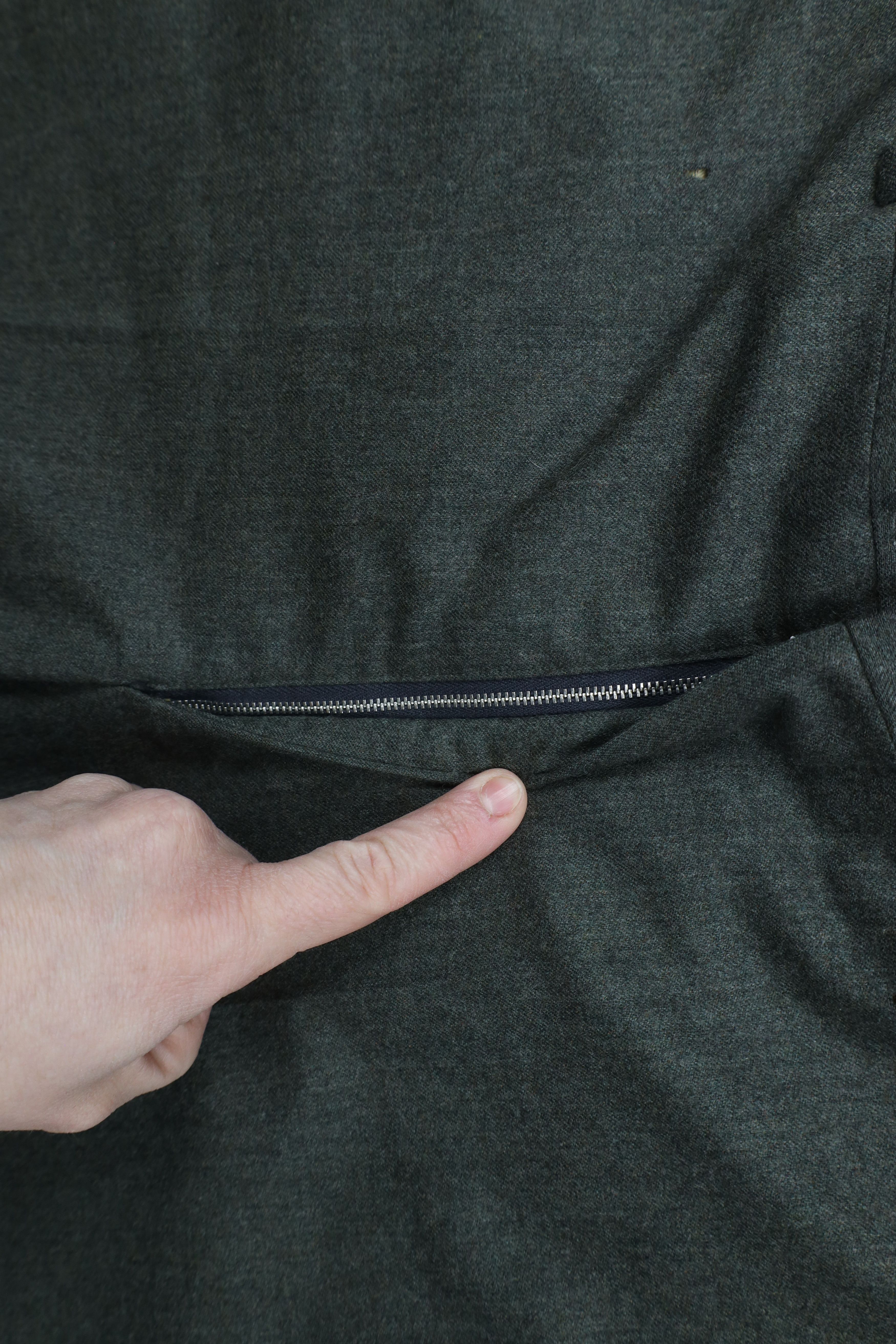 Vintage Vintage 60s Streetwear Wool Wide Leg Chino Pants Green USA Size US 30 / EU 46 - 6 Thumbnail