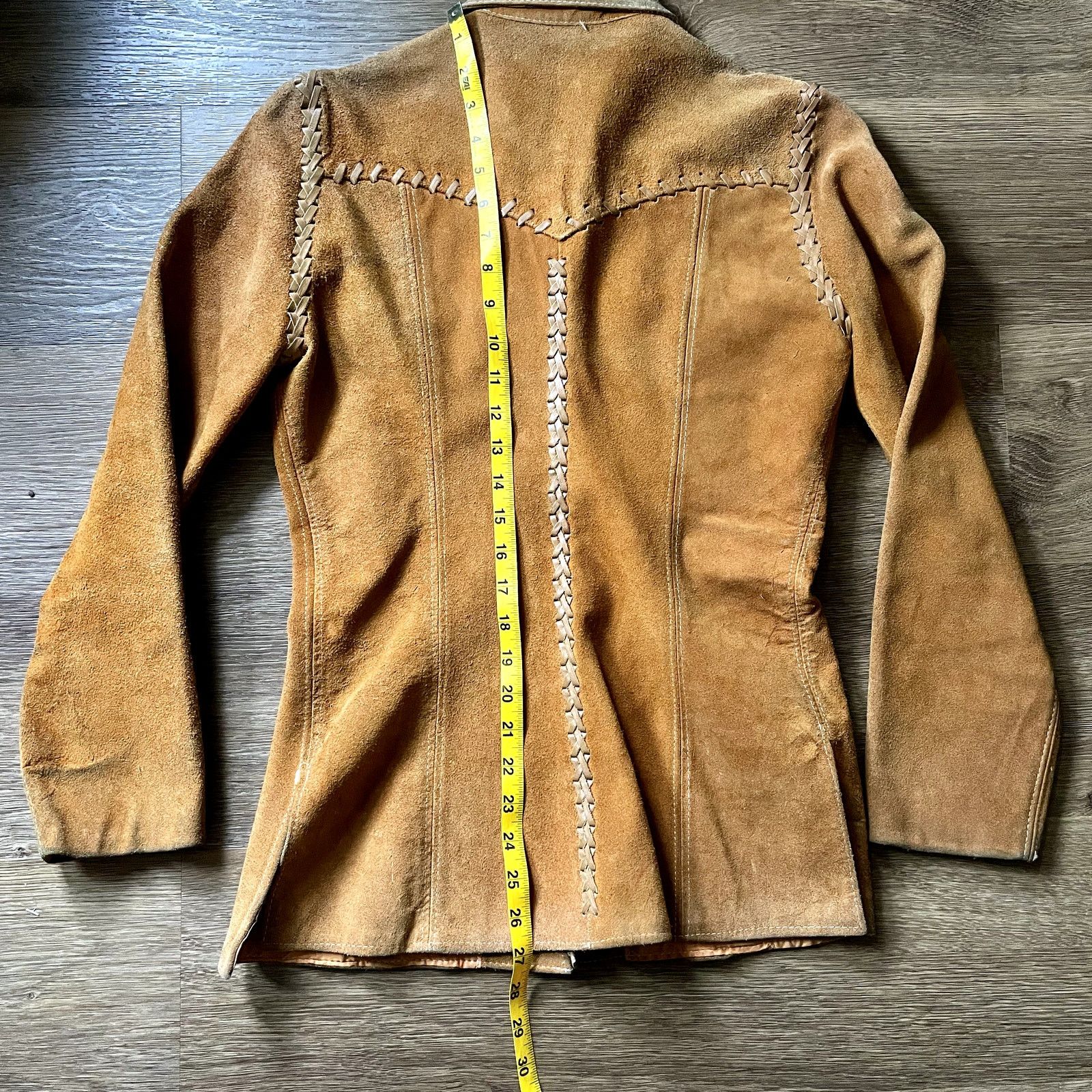 Vintage Van Dyck Suede Leather VTG Jacket- Size 12 Size XL / US 12-14 / IT 48-50 - 3 Thumbnail