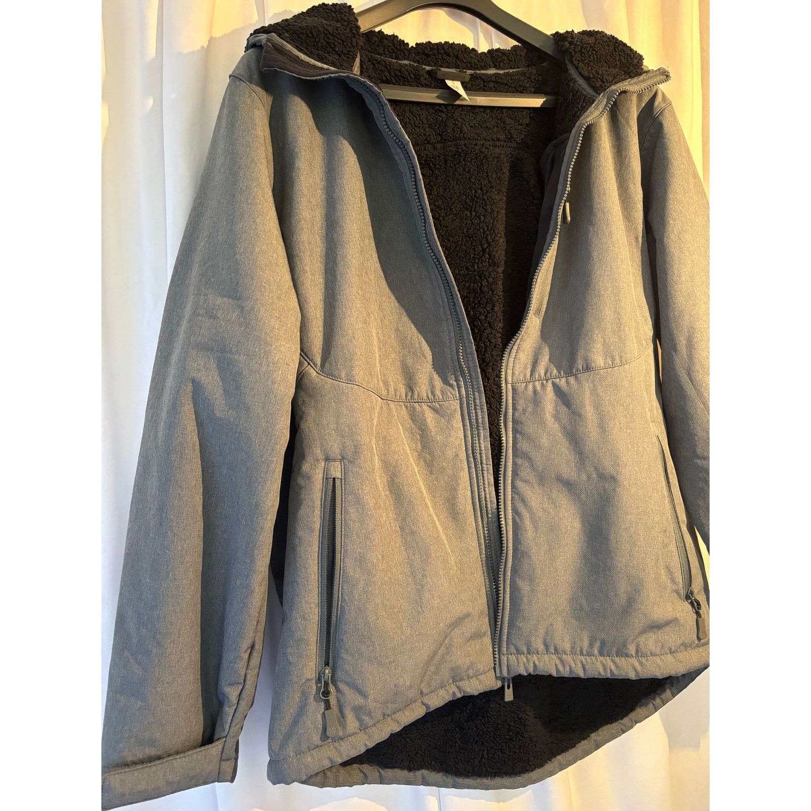 The Unbranded Brand All In Motion Gray Hooded Jacket Extra Large Size US XL / EU 56 / 4 - 4 Thumbnail