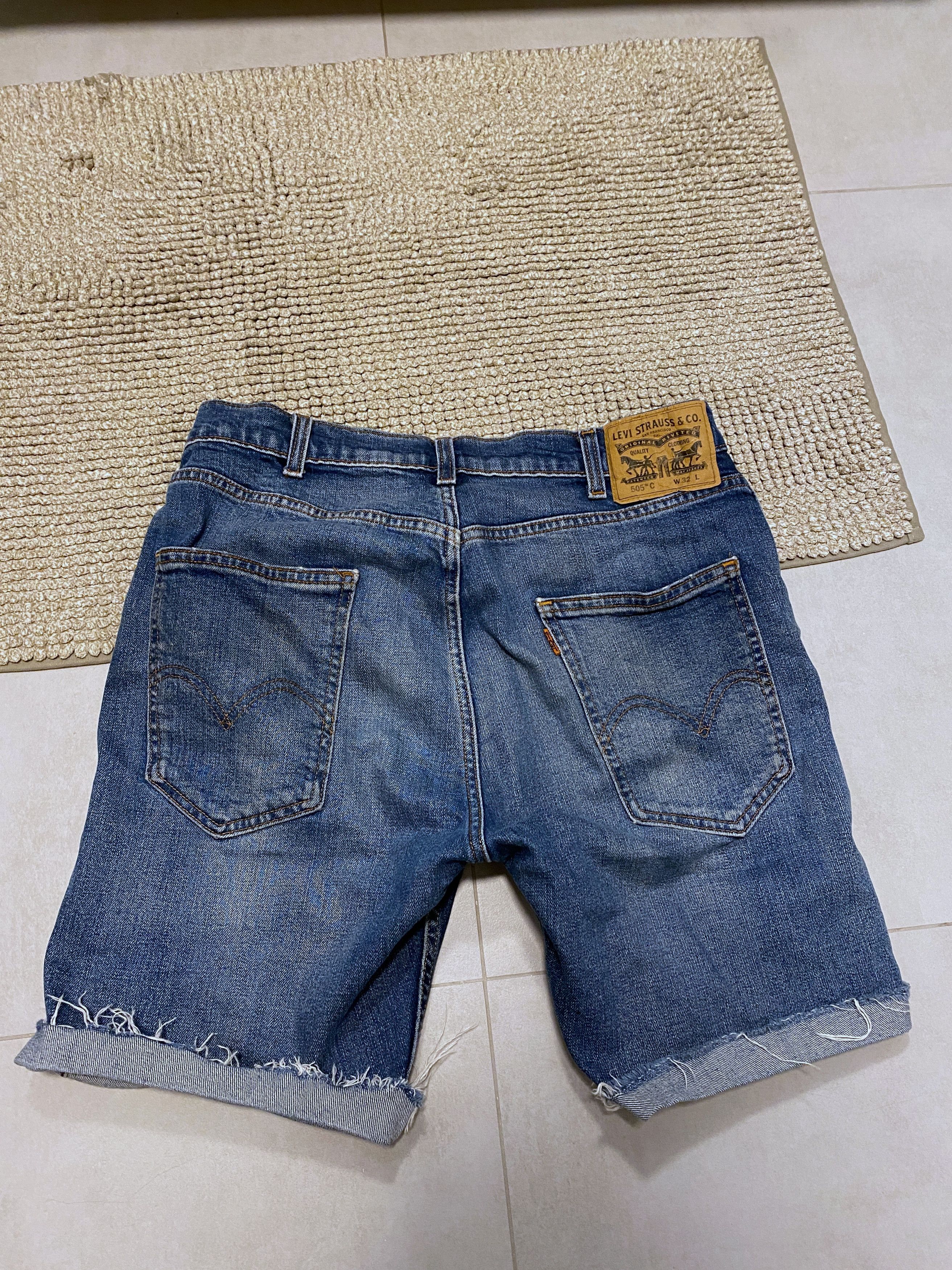 ERL × Levi's distressed jorts size 30 ERL x Levi's® 501 distressed denim shorts ERL