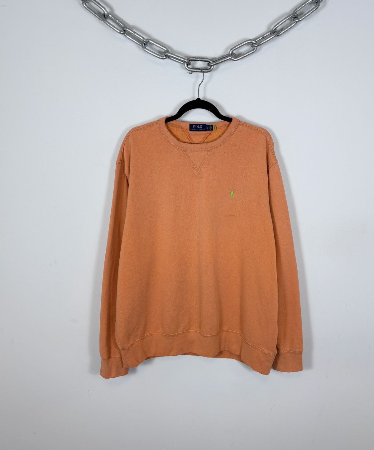 Polo Ralph Lauren Polo Ralph Lauren Men’s Orange Cotton Preppy Sweatshirt Size US XL / EU 56 / 4 - 1 Thumbnail