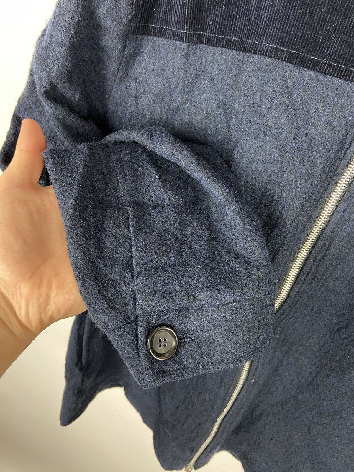 Designer × Oliver Spencer Oliver Spencer Corduroy/Wool Zip Up Jacket Blue Men Size US S / EU 44-46 / 1 - 15 Thumbnail