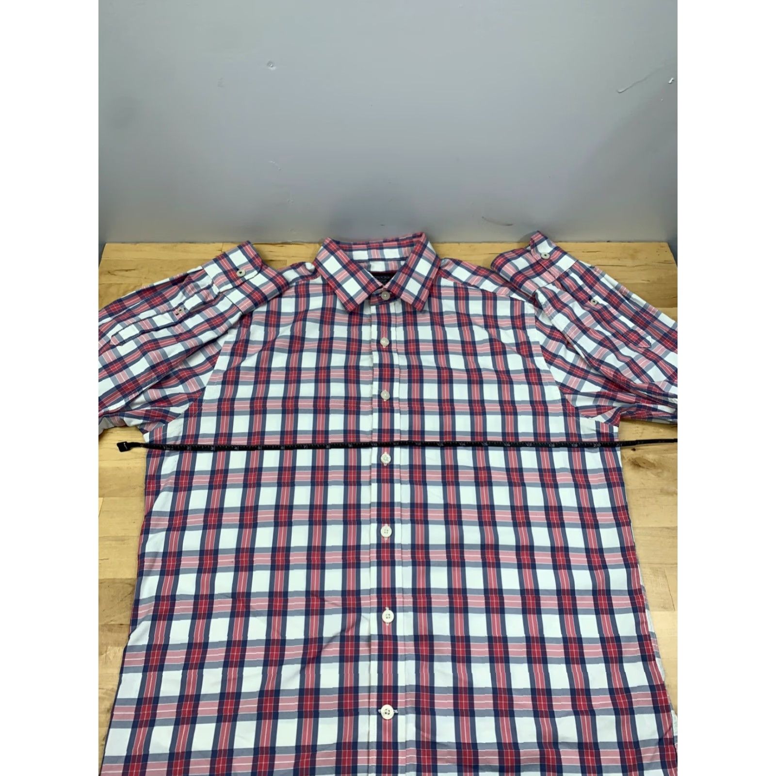 UNTUCKit UNTUCKit Button Up Shirt Mens M Plaid Long Sleeve Casual Slim Button-Up Multicolor Regular 8939 Size US M / EU 48-50 / 2 - 4 Thumbnail