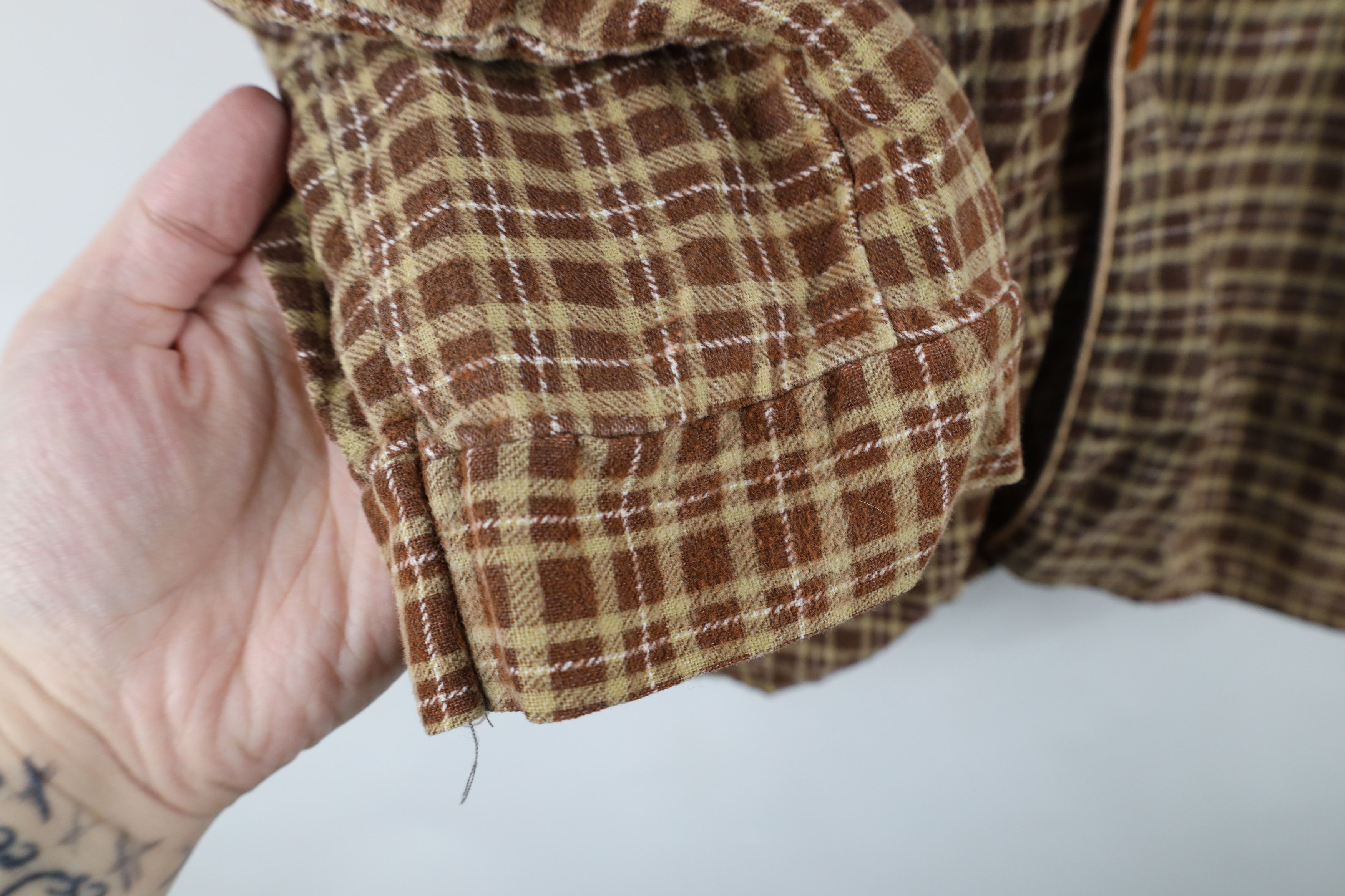 Vintage Vintage 70s Streetwear Button Sleep Pajamas Shirt Plaid Size US M / EU 48-50 / 2 - 7 Thumbnail