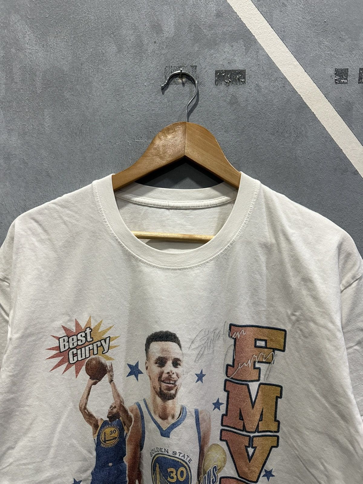 NBA × Vintage FMVP Stephen Curry T-shirt Size US L / EU 52-54 / 3 - 2 Thumbnail