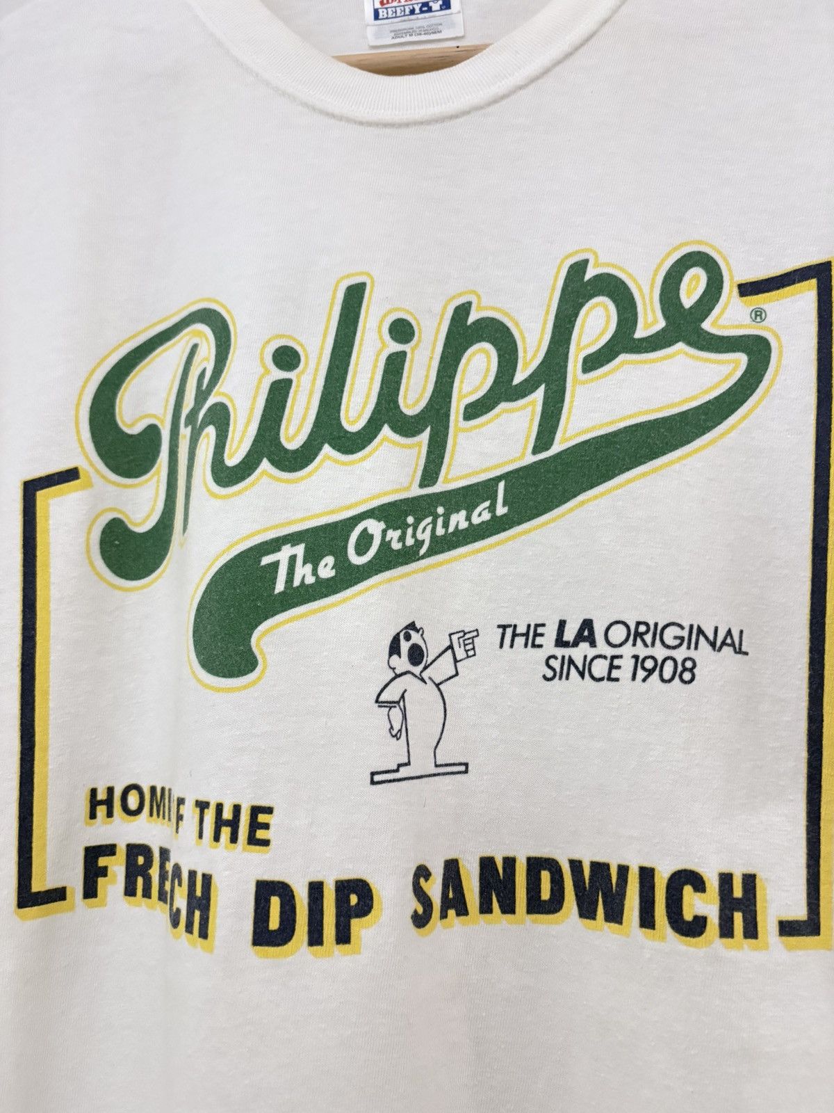 Vintage 90’s Philippe Los Angeles French Dip Sandwhich Vintage Tee Size US M / EU 48-50 / 2 - 3 Thumbnail