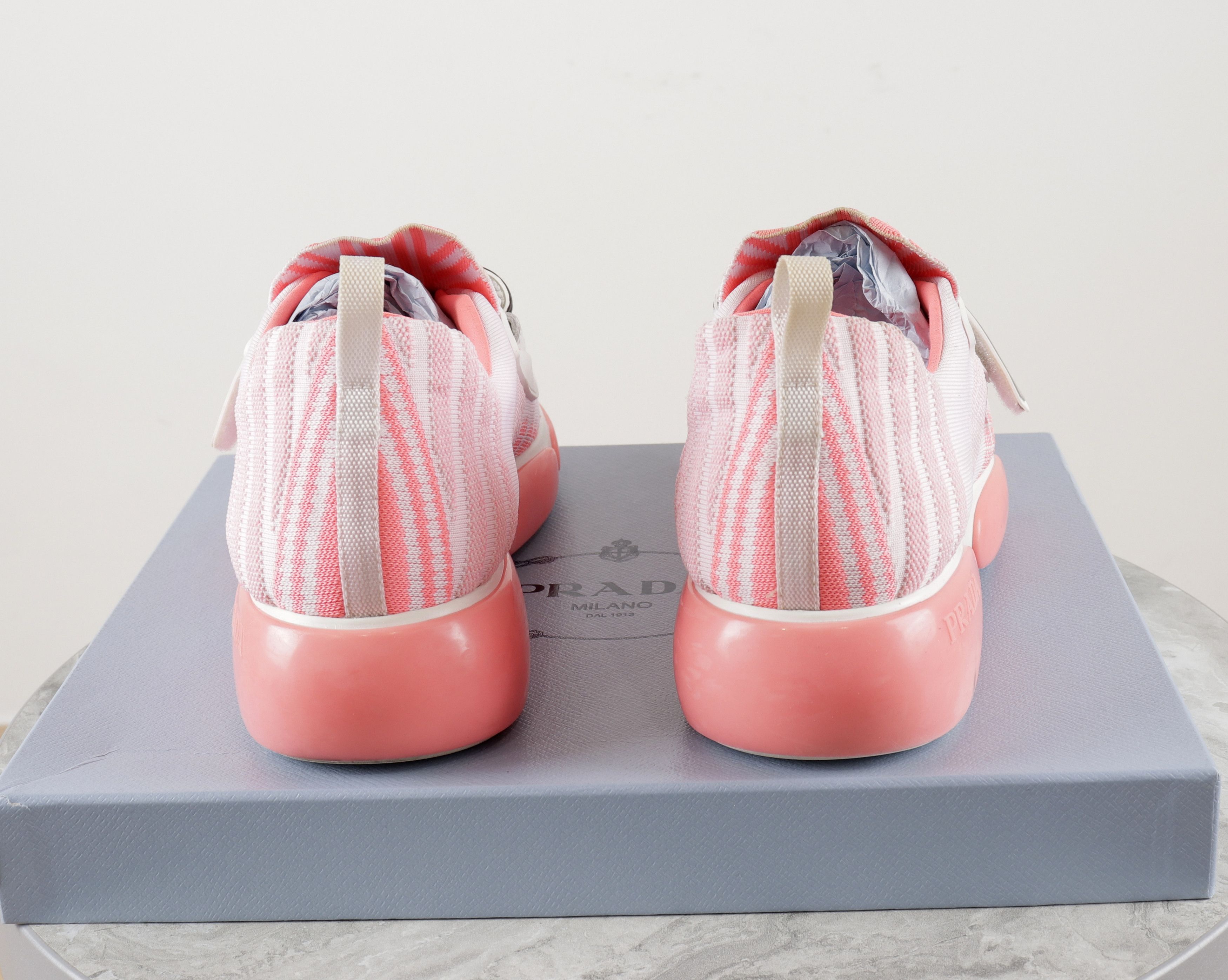 Prada Women's PRADA Cloudbust Pink Fabric Sneakers Size 38 Size US 8 / IT 38 - 6 Thumbnail