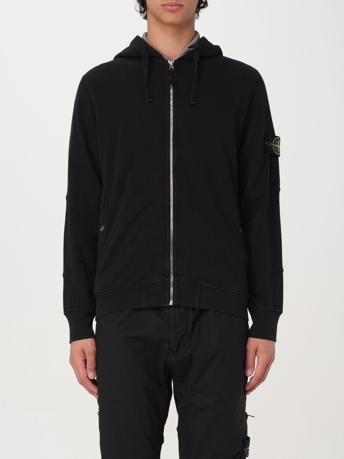 image of Stone Island Sweatshirt Men Black (Size Large)