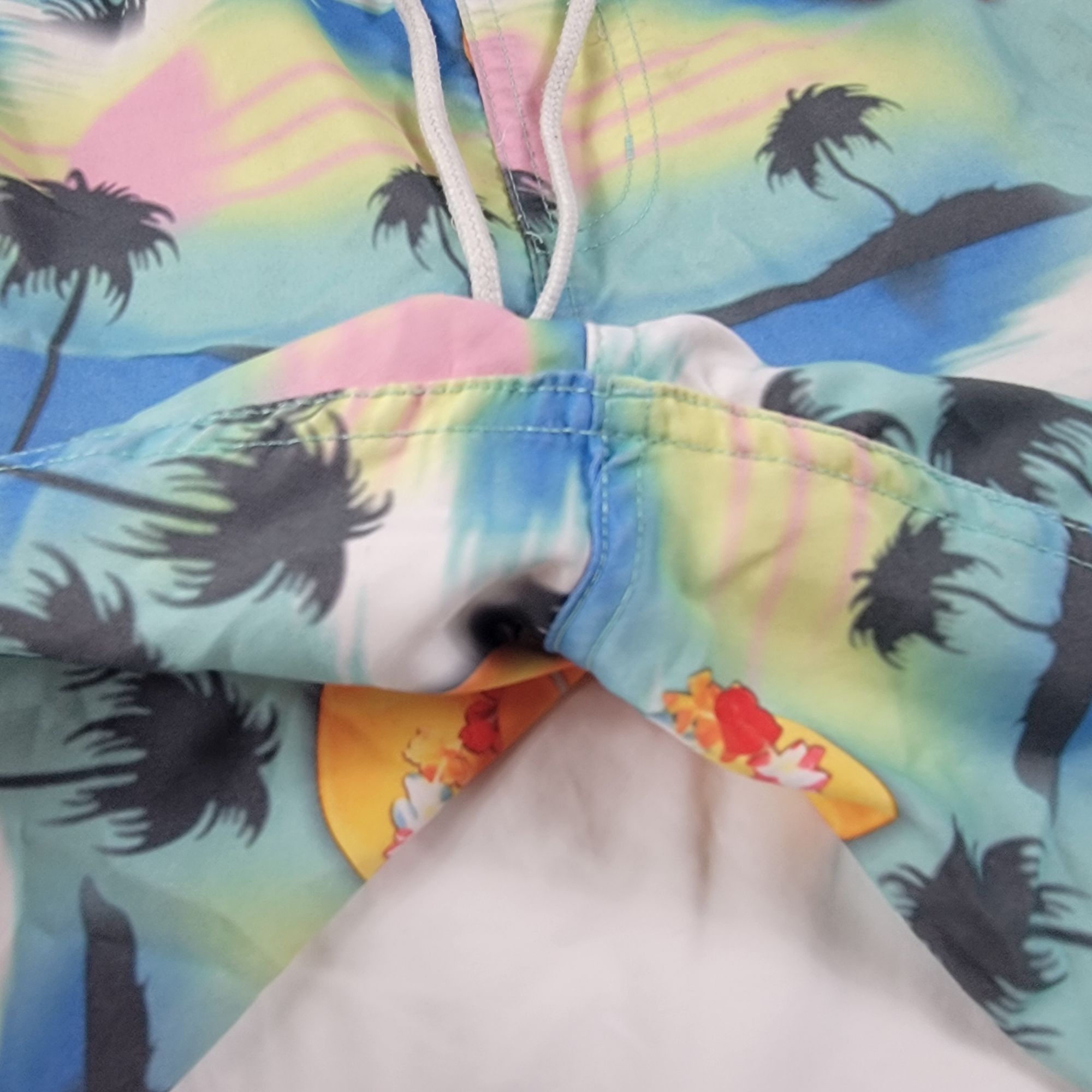NEFF Neff Mens Medium Swim Trunks With Rubber Duckie Palm Trees S Size US 38 / EU 54 - 5 Thumbnail