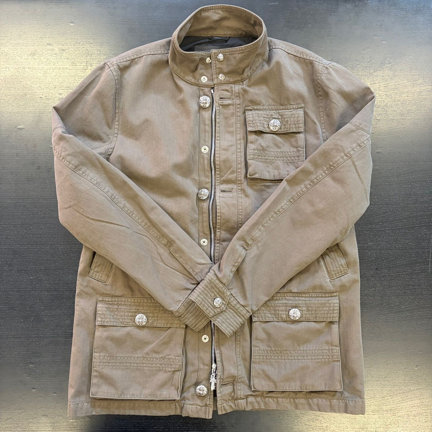 CHROME HEARTS CHERRY BOMB チェリーボム クロスボタンL Chrome Hearts Cherry Bomb Buttoned Jacket | Green | FARFETCH