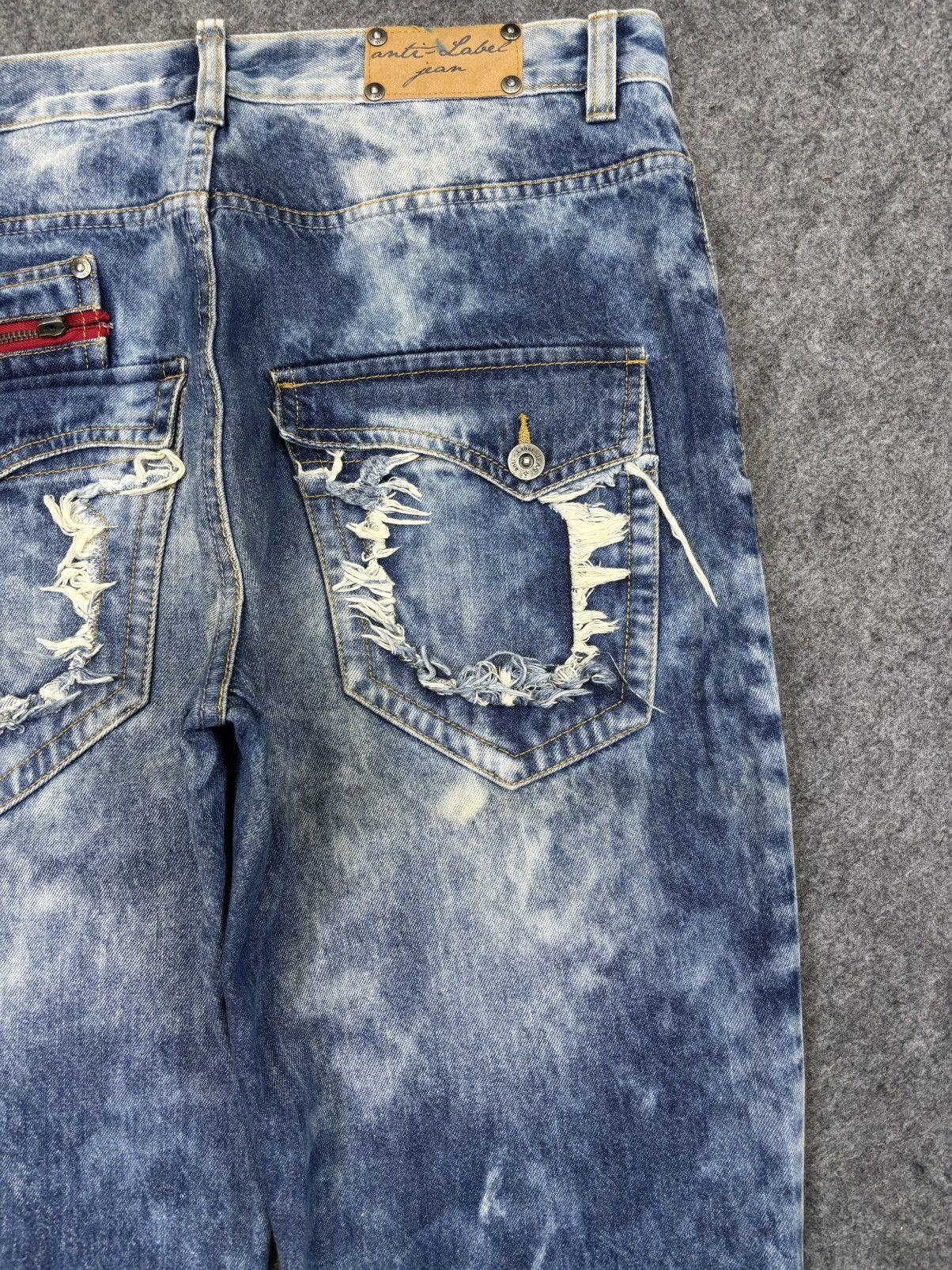 Japanese Brand Statement Pant 💥anti label Japan Soft Distressed Denim F947 Size US 32 / EU 48 - 9 Thumbnail