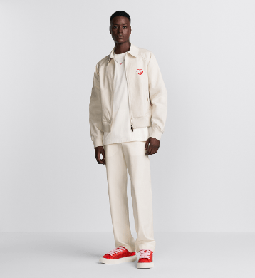 Dior o1w1db10625 CD Heart Blouson Jacket in Light Beige Size US S / EU 44-46 / 1 - 6 Thumbnail