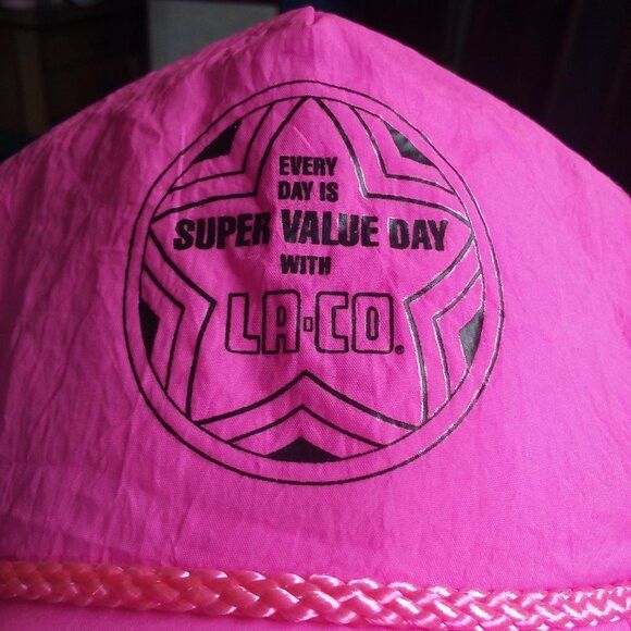 Other Deadstock Vintage Super Value Day LA-CO. Neon Snap Hat Cap Size ONE SIZE - 2 Thumbnail